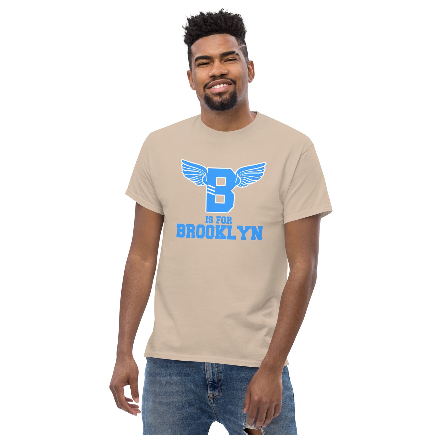 "B" IS FOR BROOKLYN - B-WING CLASSIC TEE (VIVID BLUE)