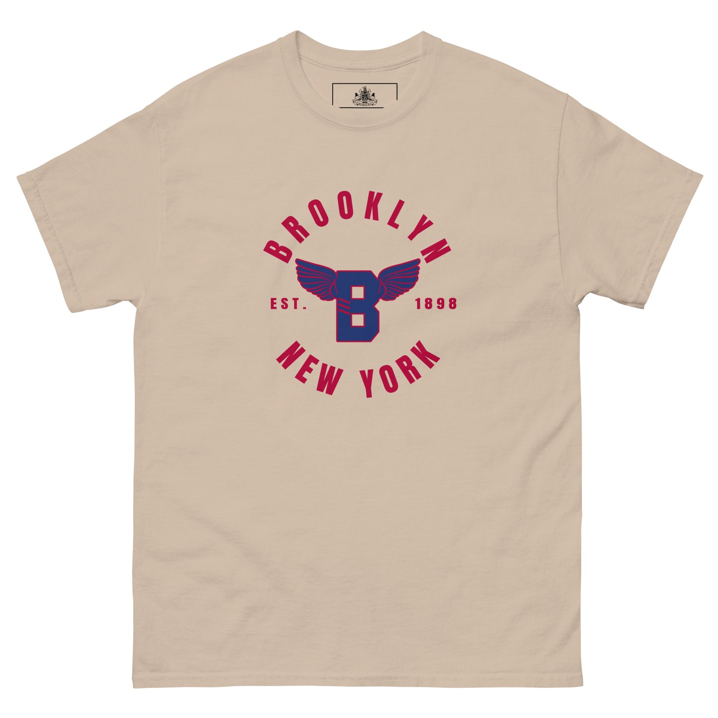 B-WING - BKNY EST. 1898 MENS CLASSIC TEE (RED & BLUE)