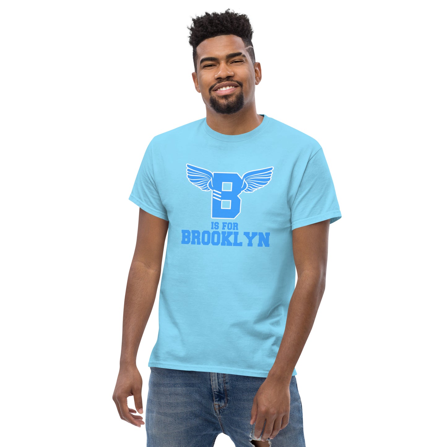 "B" IS FOR BROOKLYN - B-WING CLASSIC TEE (VIVID BLUE)