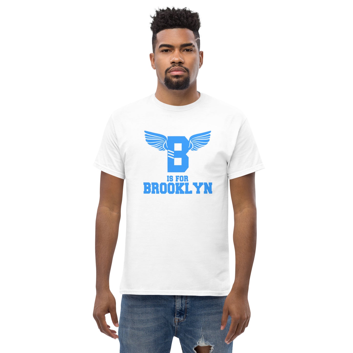 "B" IS FOR BROOKLYN - B-WING CLASSIC TEE (VIVID BLUE)