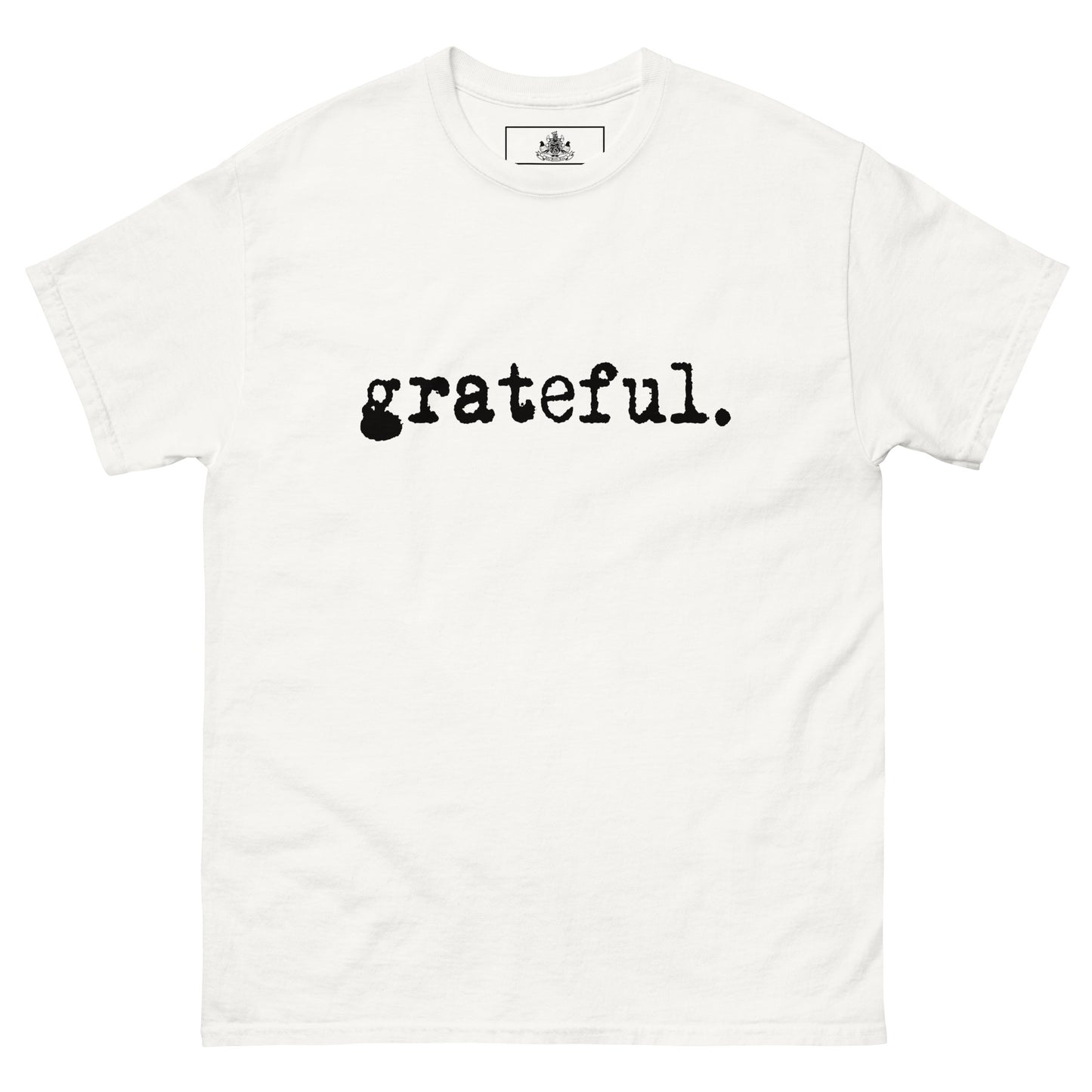 GRATEFUL MENS CLASSIC TEE (BLACK)