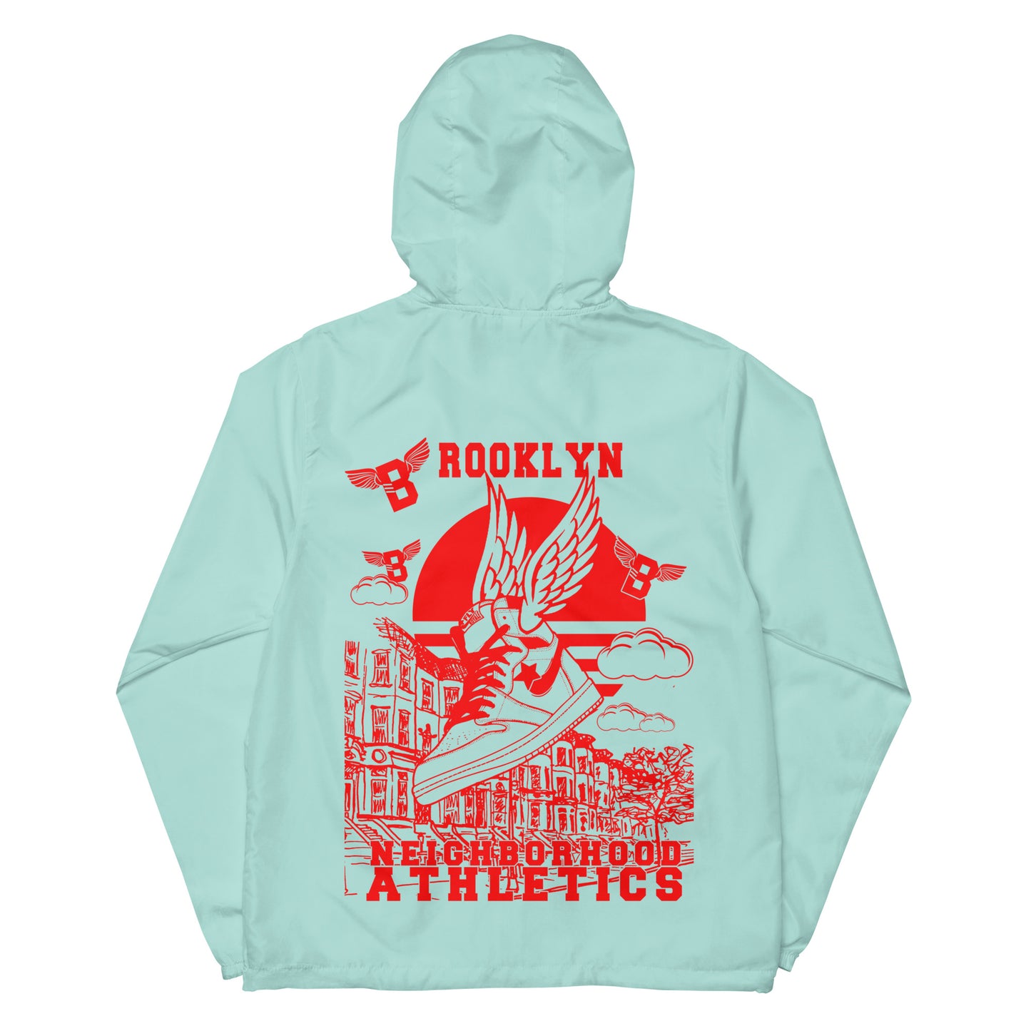 B-WING - NEIGHBORHOOD ATHLETICS UNISEX WINDBREAKER (RED)