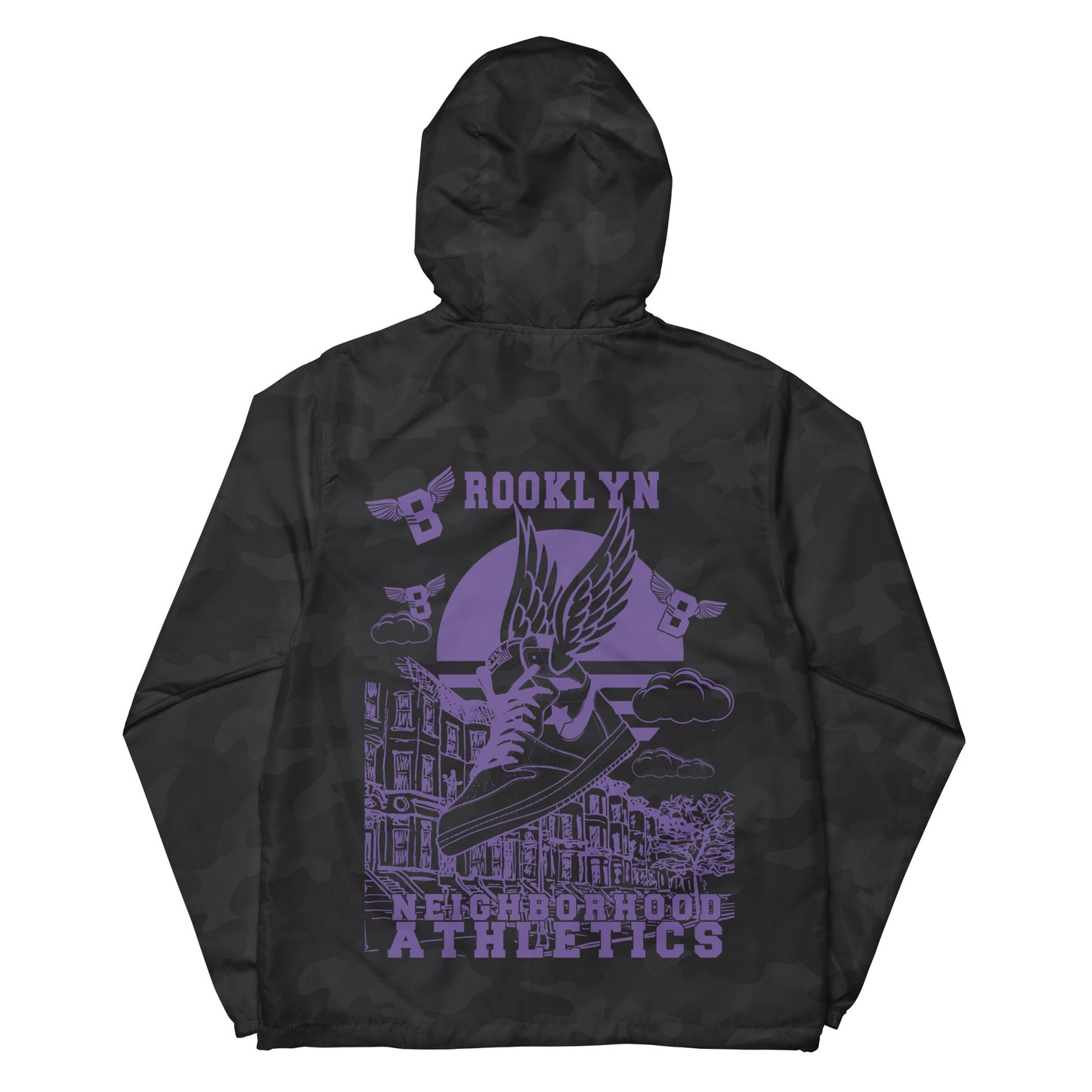 B-WING - NEIGHBORHOOD ATHLETICS UNISEX WINDBREAKER (PURPLE)