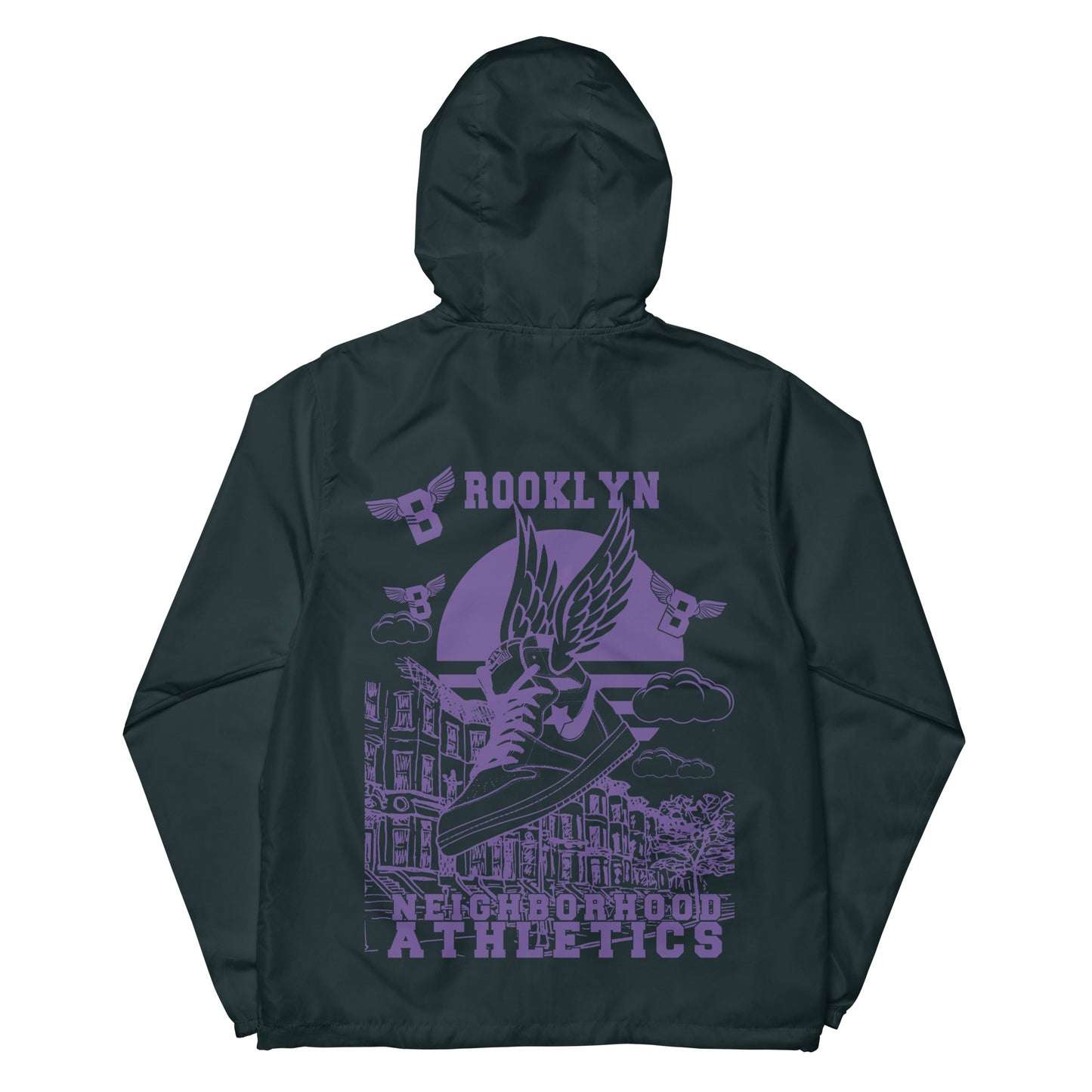 B-WING - NEIGHBORHOOD ATHLETICS UNISEX WINDBREAKER (PURPLE)