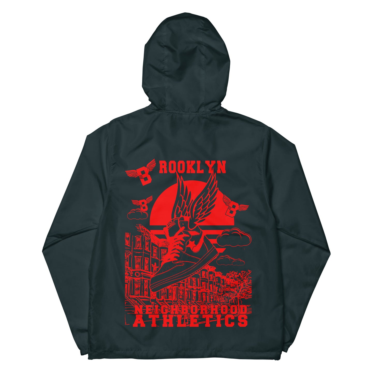 B-WING - NEIGHBORHOOD ATHLETICS UNISEX WINDBREAKER (RED)