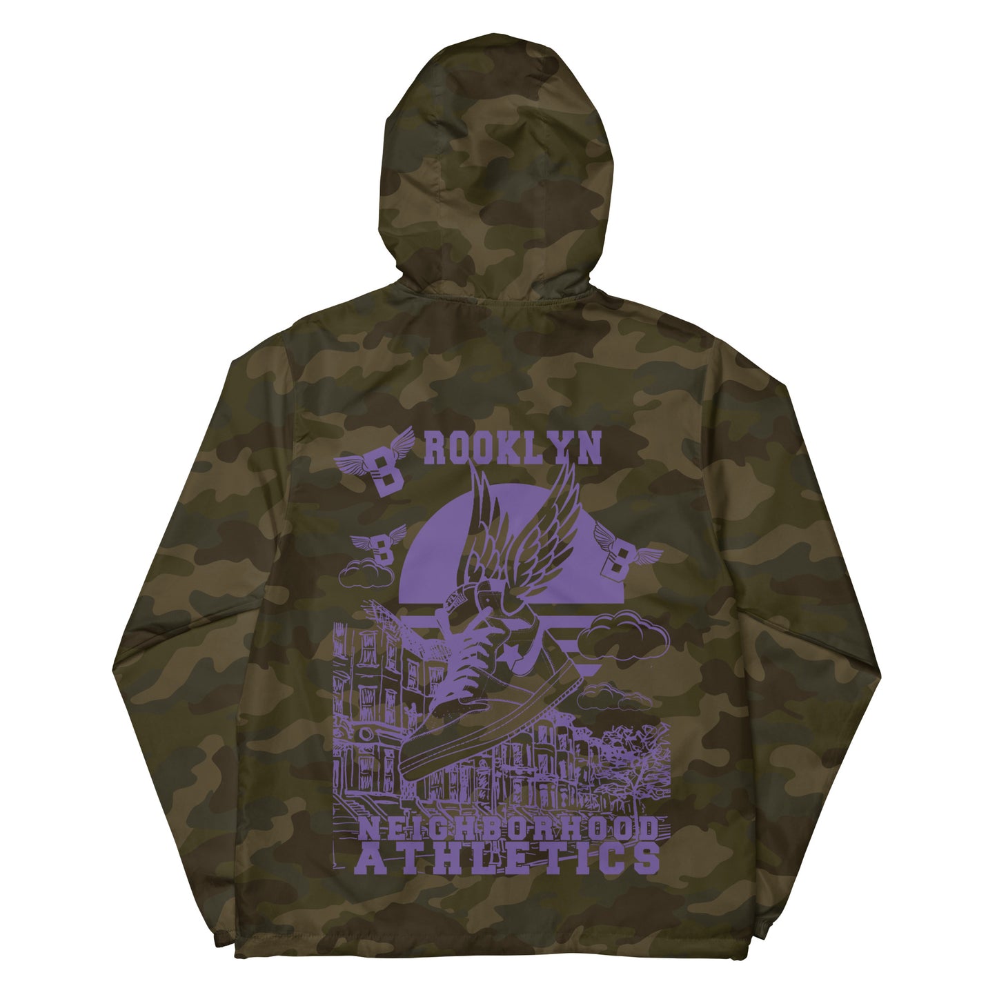 B-WING - NEIGHBORHOOD ATHLETICS UNISEX WINDBREAKER (PURPLE)