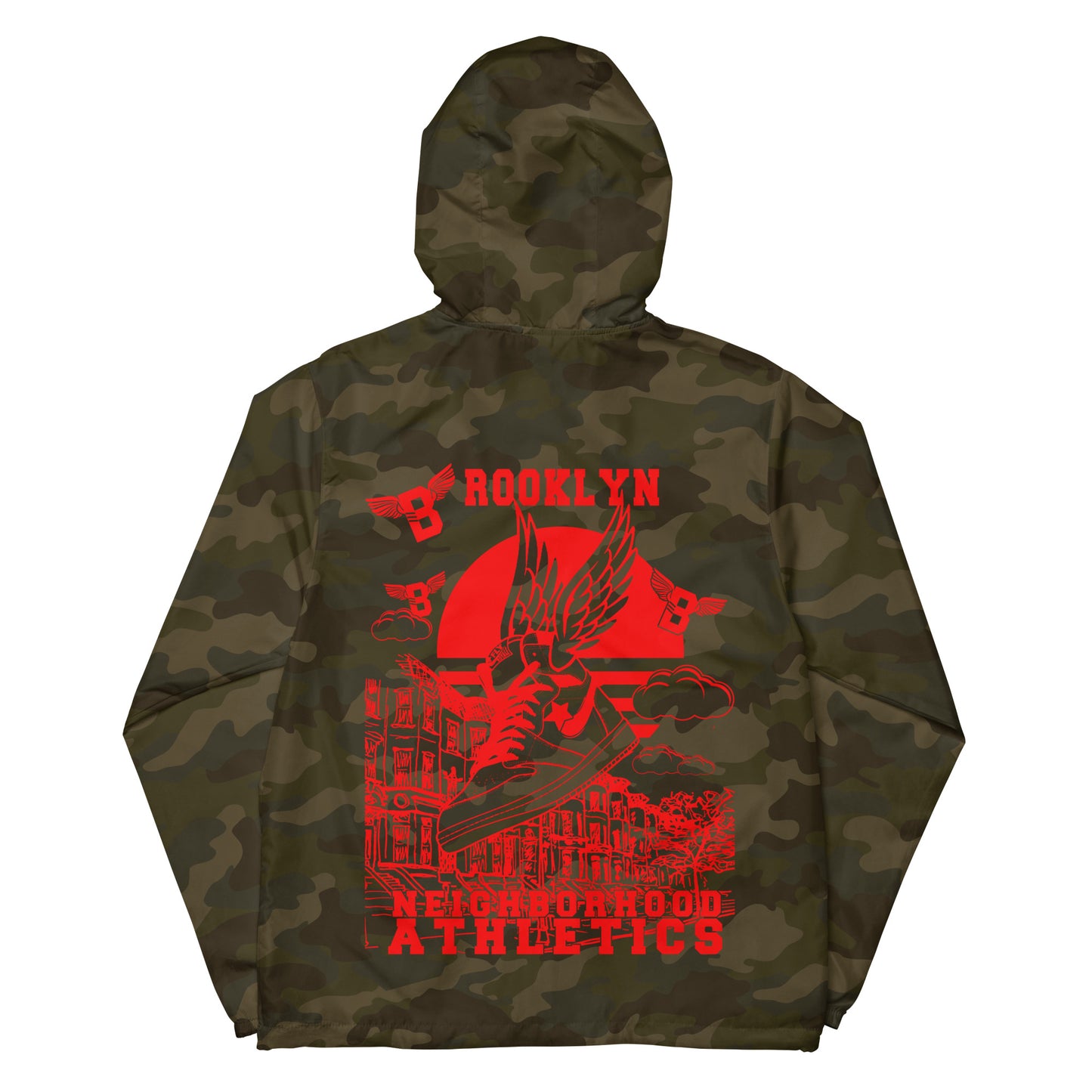 B-WING - NEIGHBORHOOD ATHLETICS UNISEX WINDBREAKER (RED)