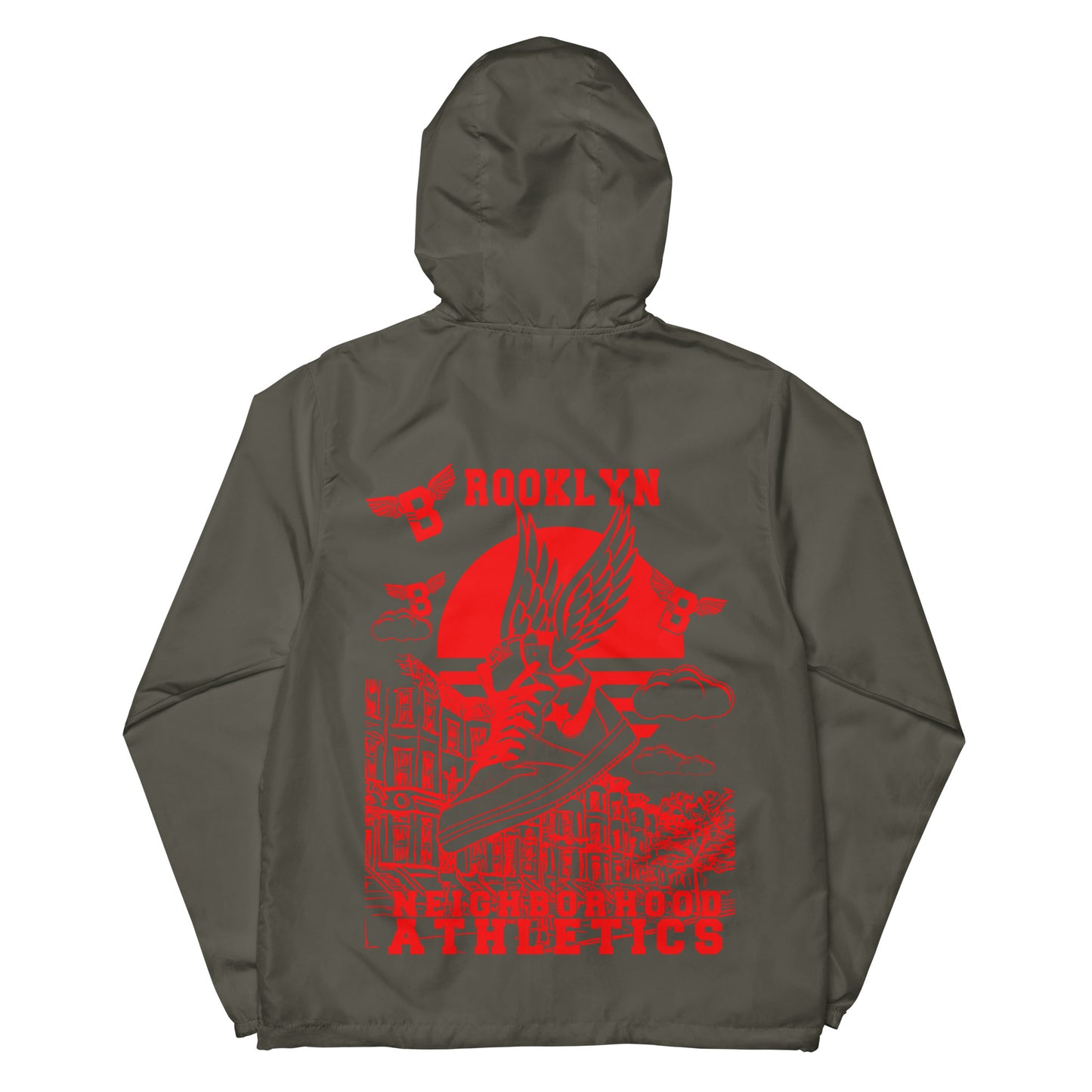 B-WING - NEIGHBORHOOD ATHLETICS UNISEX WINDBREAKER (RED)