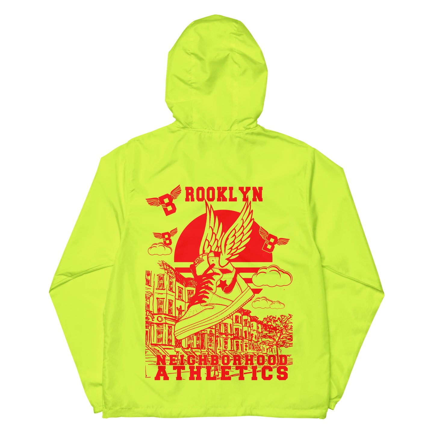B-WING - NEIGHBORHOOD ATHLETICS UNISEX WINDBREAKER (RED)