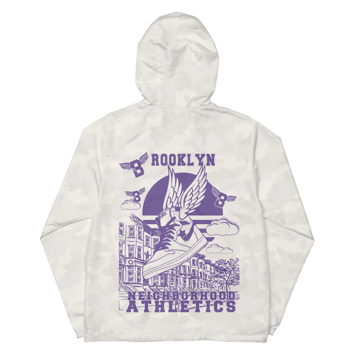 B-WING - NEIGHBORHOOD ATHLETICS UNISEX WINDBREAKER (PURPLE)