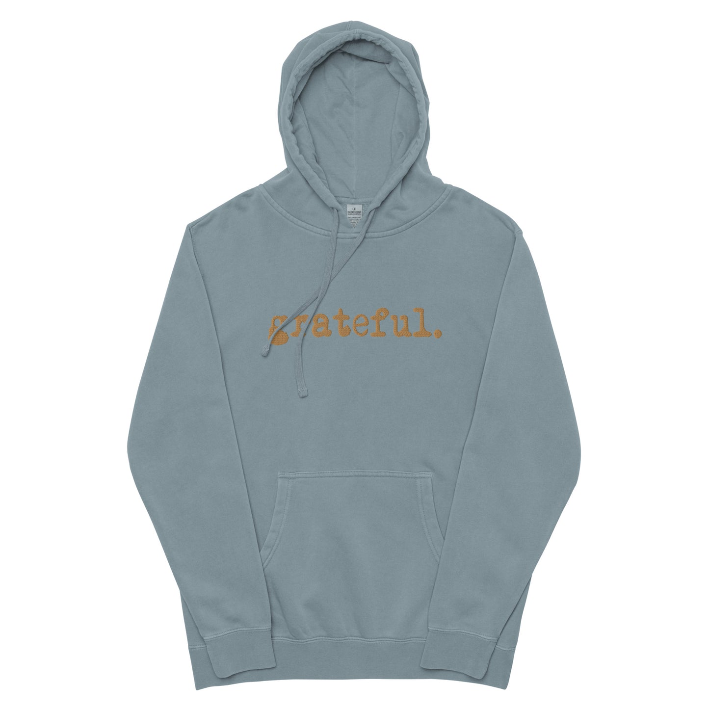 GRATEFUL UNISEX PIGMENT DYED HOODIE