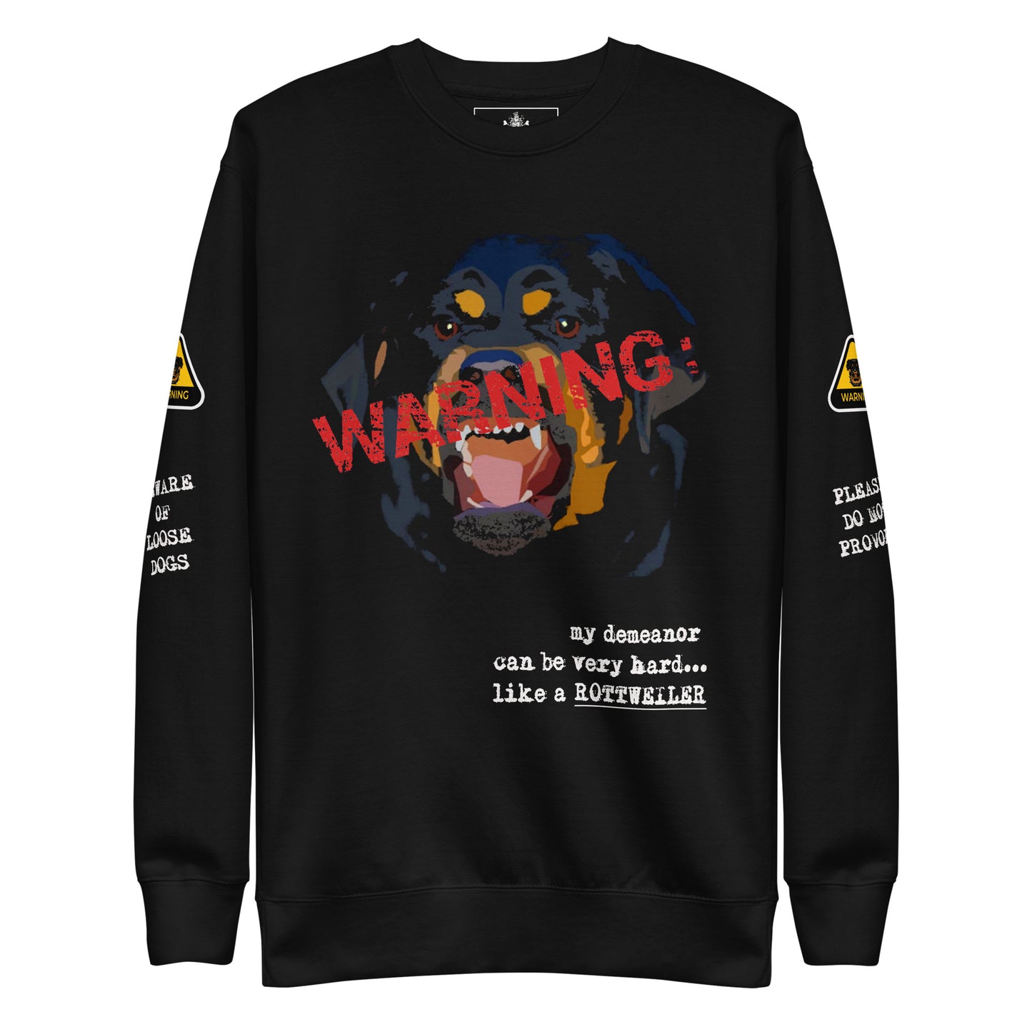 HARD LIKE ROTTWEILER UNISEX CREWNECK