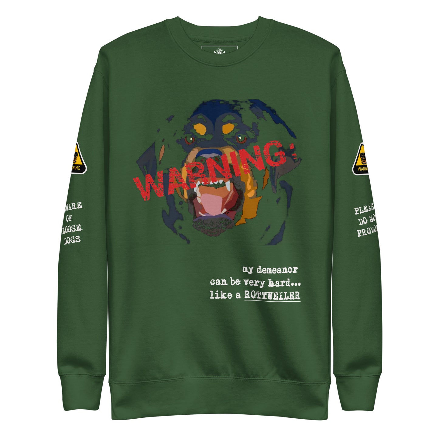 HARD LIKE ROTTWEILER UNISEX CREWNECK