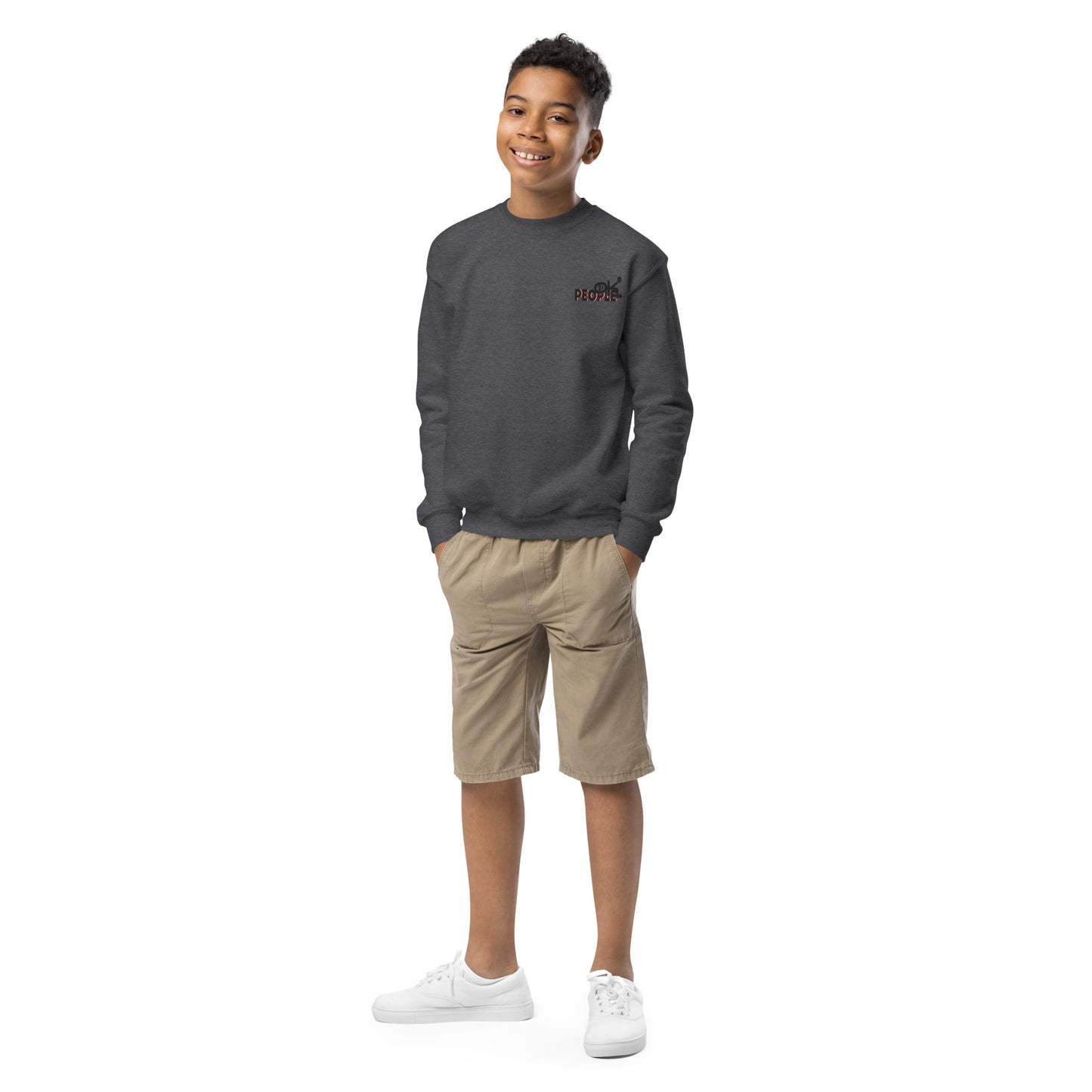"OK" PEOPLE KIDS CREWNECK SWEATSHIRT