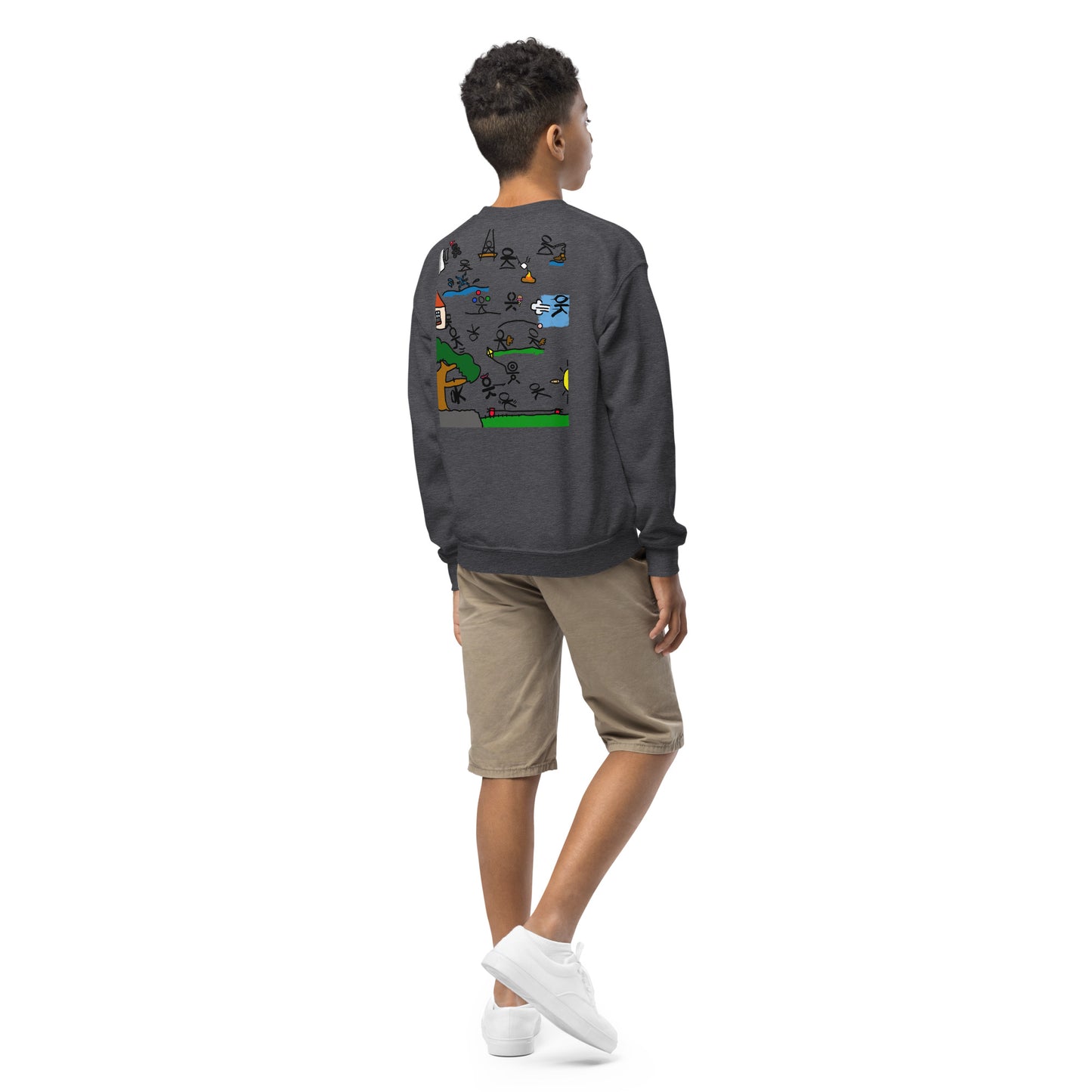 "OK" PEOPLE KIDS CREWNECK SWEATSHIRT