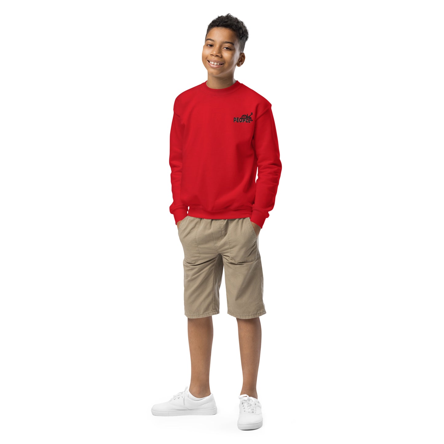 "OK" PEOPLE KIDS CREWNECK SWEATSHIRT