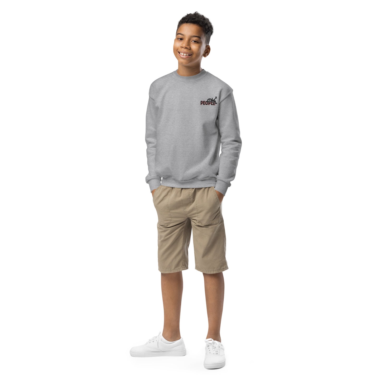 "OK" PEOPLE KIDS CREWNECK SWEATSHIRT