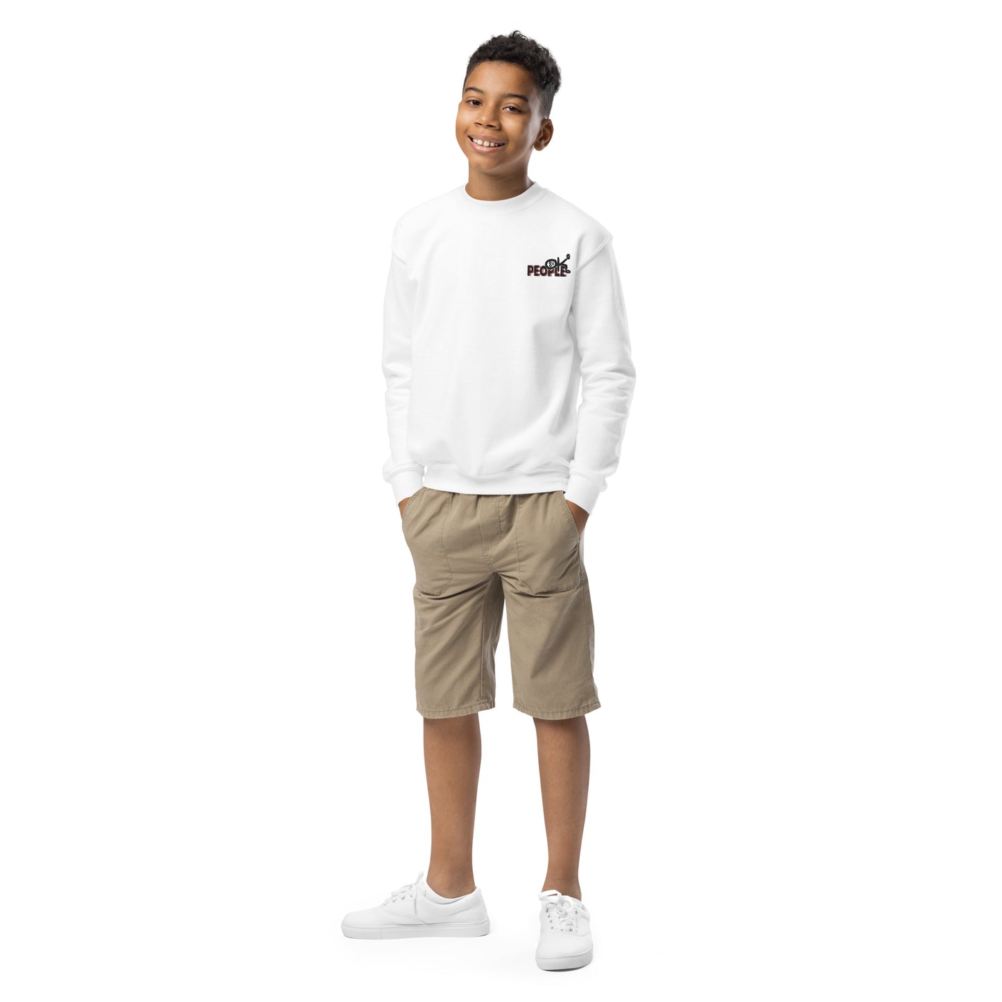 "OK" PEOPLE KIDS CREWNECK SWEATSHIRT