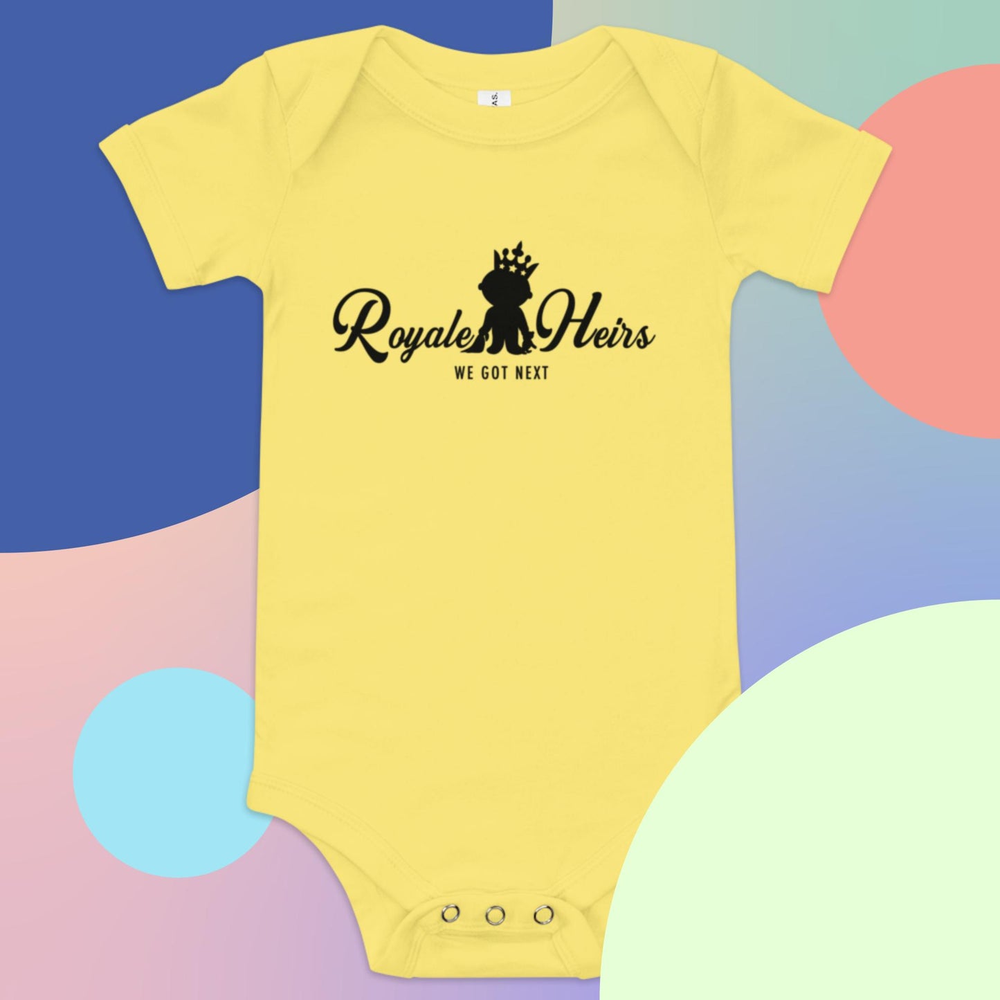 ROYALE HEIR BRAND LOGO BABY ONESIE