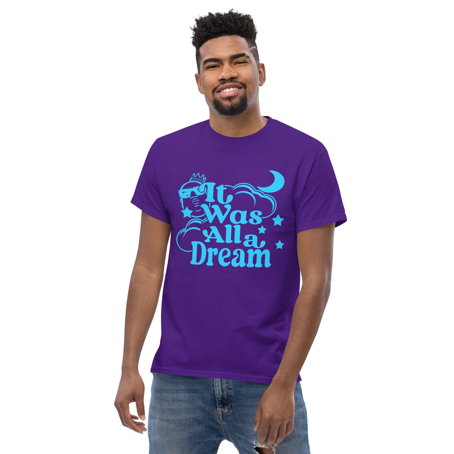 IT WAS ALL A DREAM! (ELECTRIC BLUE) CLASSIC TEE