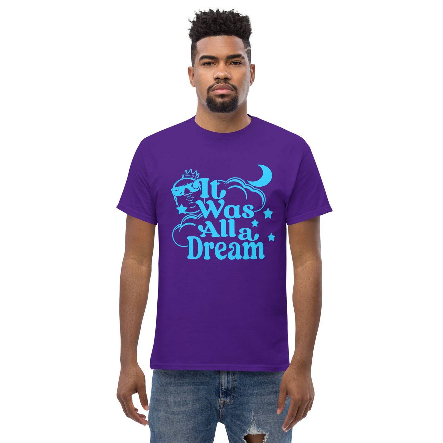 IT WAS ALL A DREAM! (ELECTRIC BLUE) CLASSIC TEE