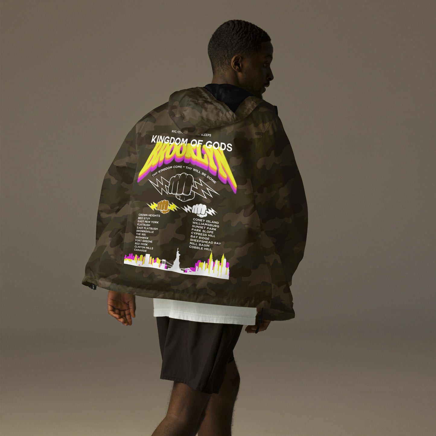 KINGDOM OF GODS UNISEX WINDBREAKER - THE 718 TOUR(W)