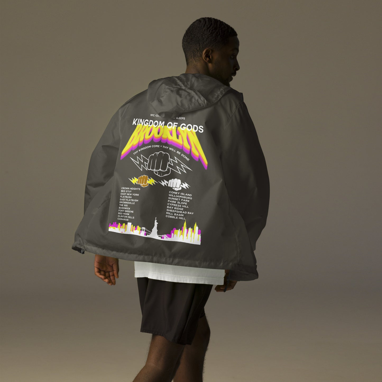 KINGDOM OF GODS UNISEX WINDBREAKER - THE 718 TOUR(W)