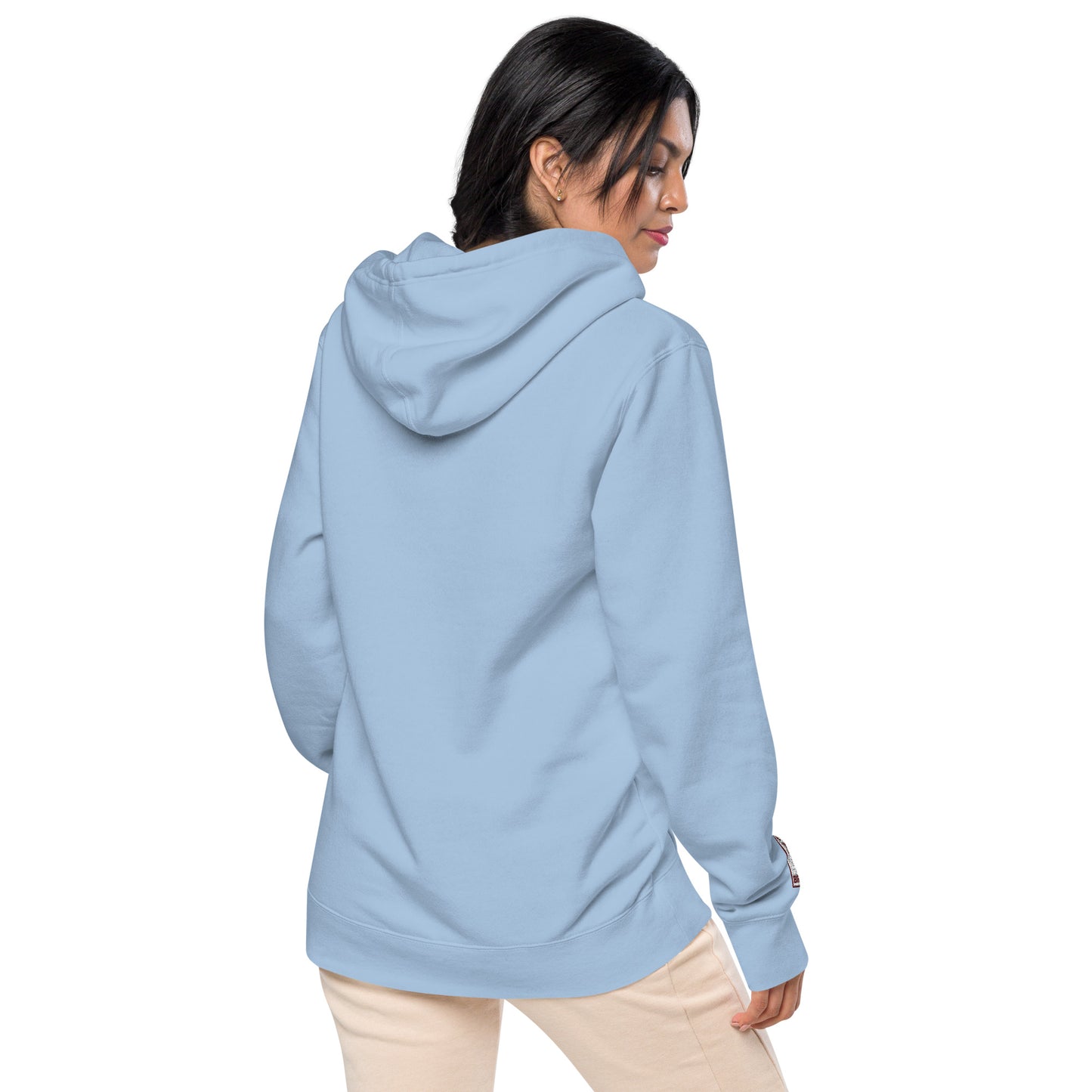"B" IS FOR BROOKLYN - B-WING UNISEX HOODIE (MAROON STITCH)