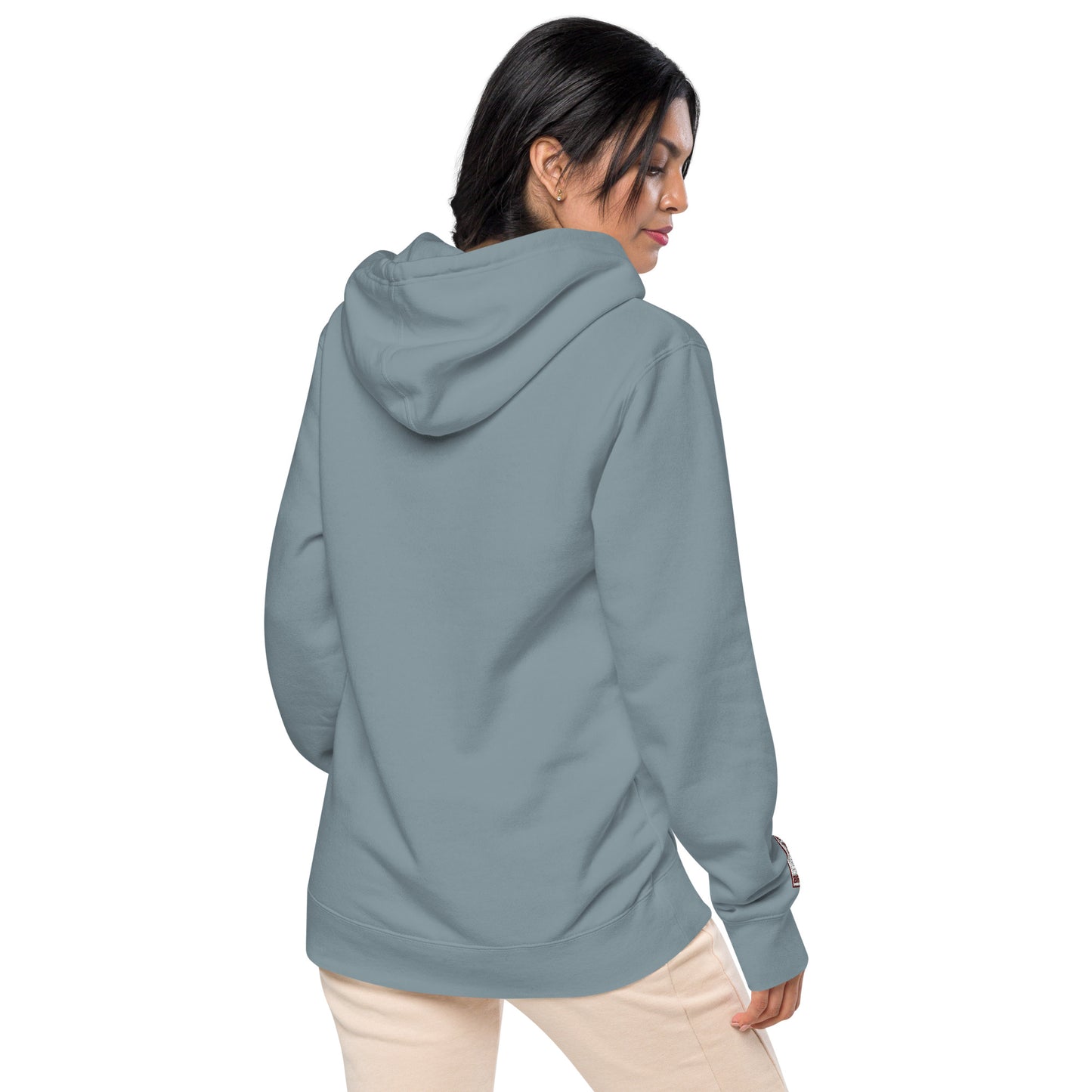 "B" IS FOR BROOKLYN - B-WING UNISEX HOODIE (MAROON STITCH)