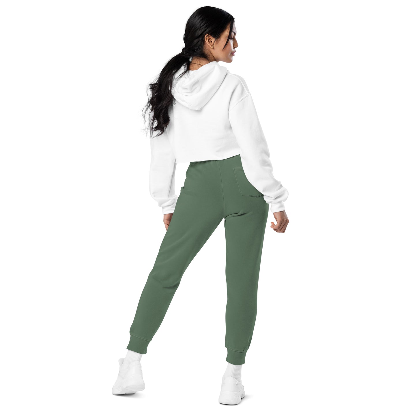 "B" IS FOR BROOKLYN - B-WING UNISEX SWEATPANTS (KELLY GREEN STITCH)