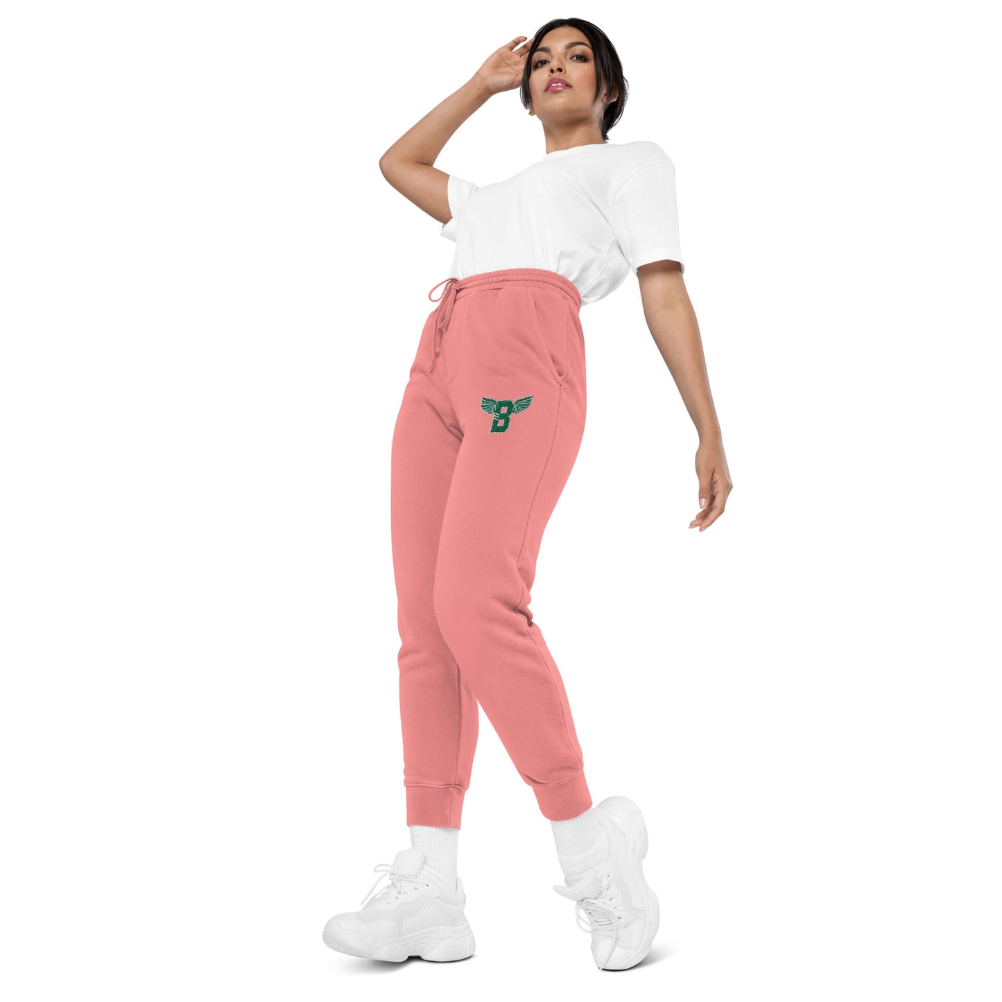 "B" IS FOR BROOKLYN - B-WING UNISEX SWEATPANTS (KELLY GREEN STITCH)