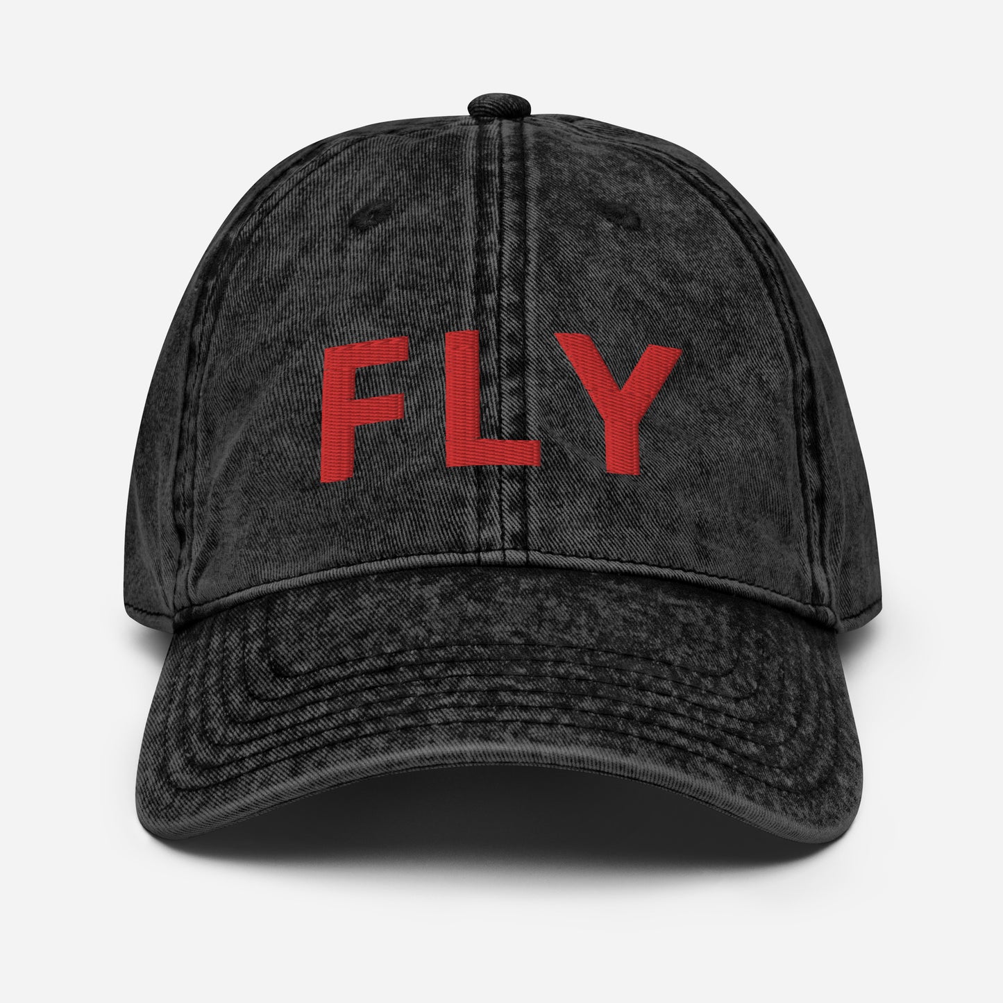 "FLY" VINTAGE DENIM DAD HATS
