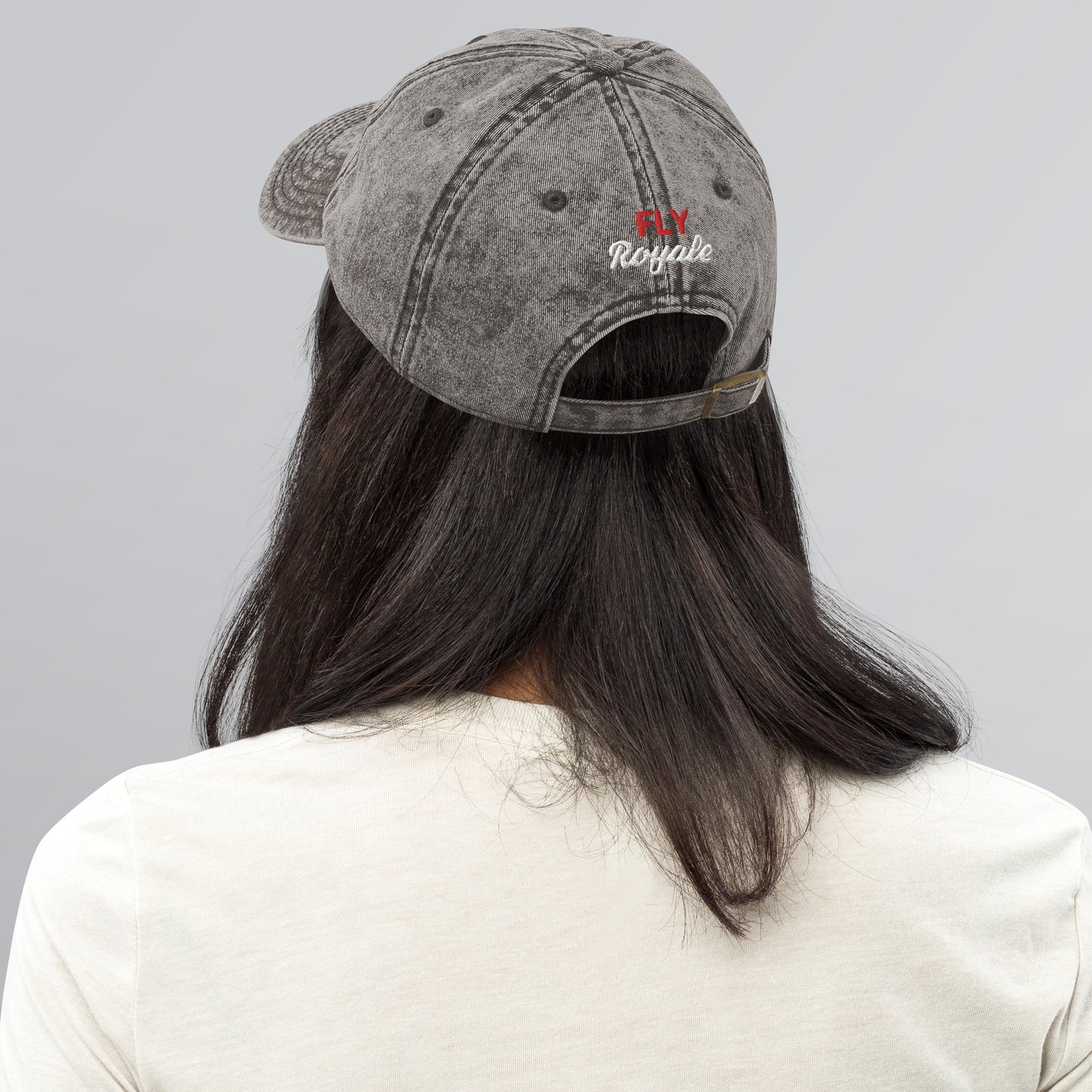"FLY" VINTAGE DENIM DAD HATS