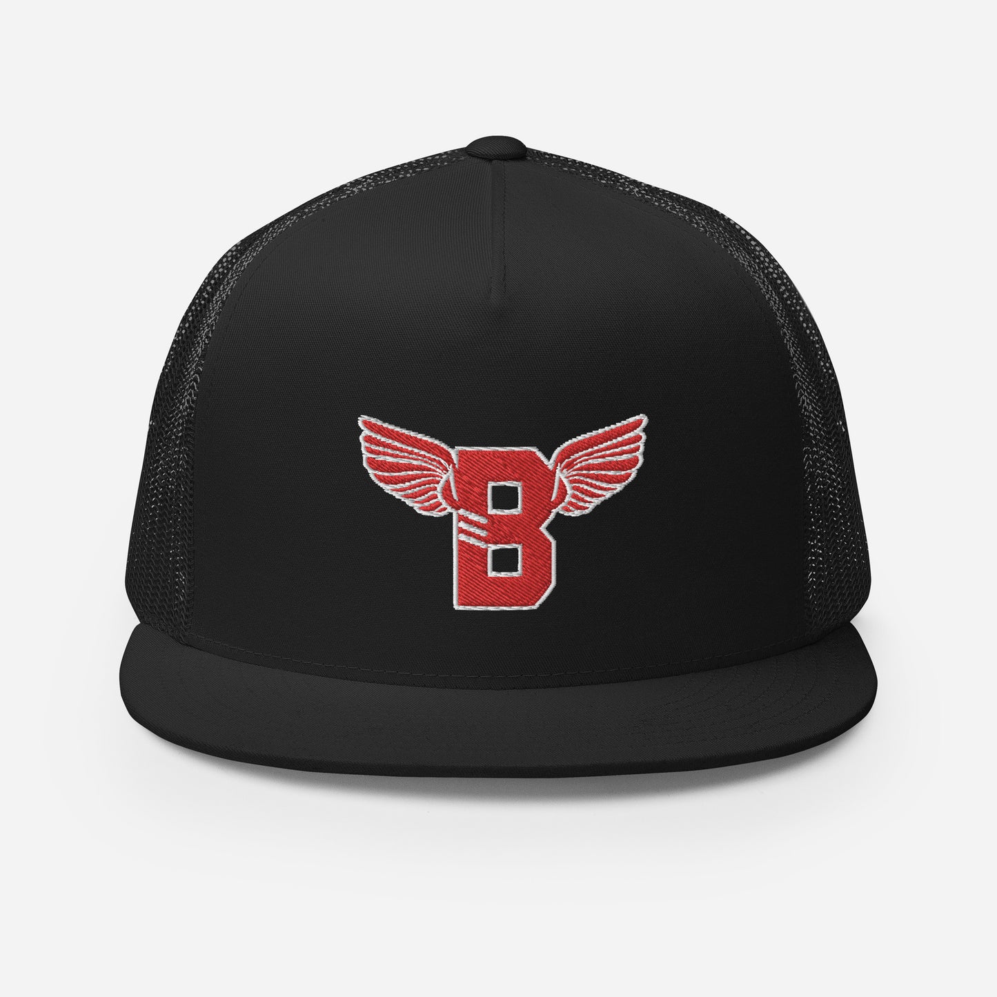 "B" IS FOR BROOKLYN - B-WING MESH SNAPBACK (RED STITCH)