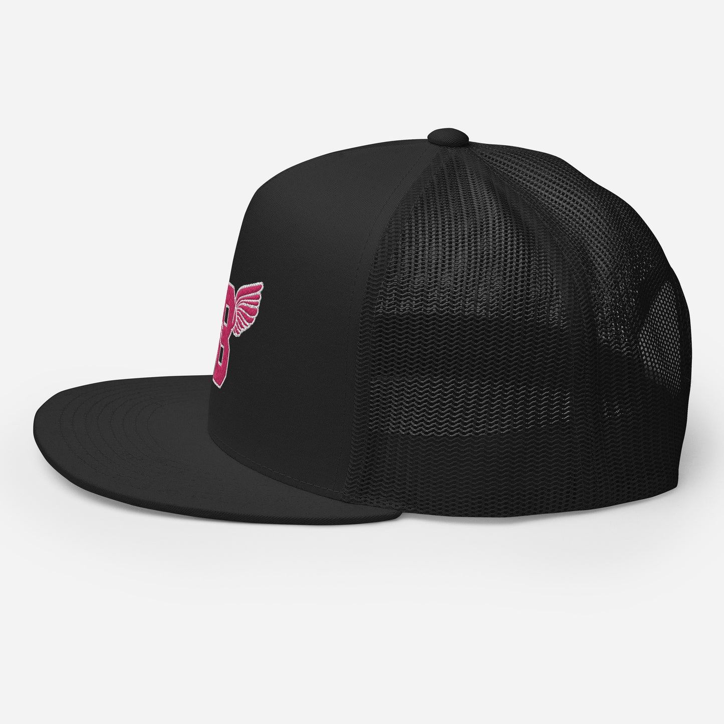 "B" IS FOR BROOKLYN - B-WING MESH SNAPBACK (PINK STITCH)