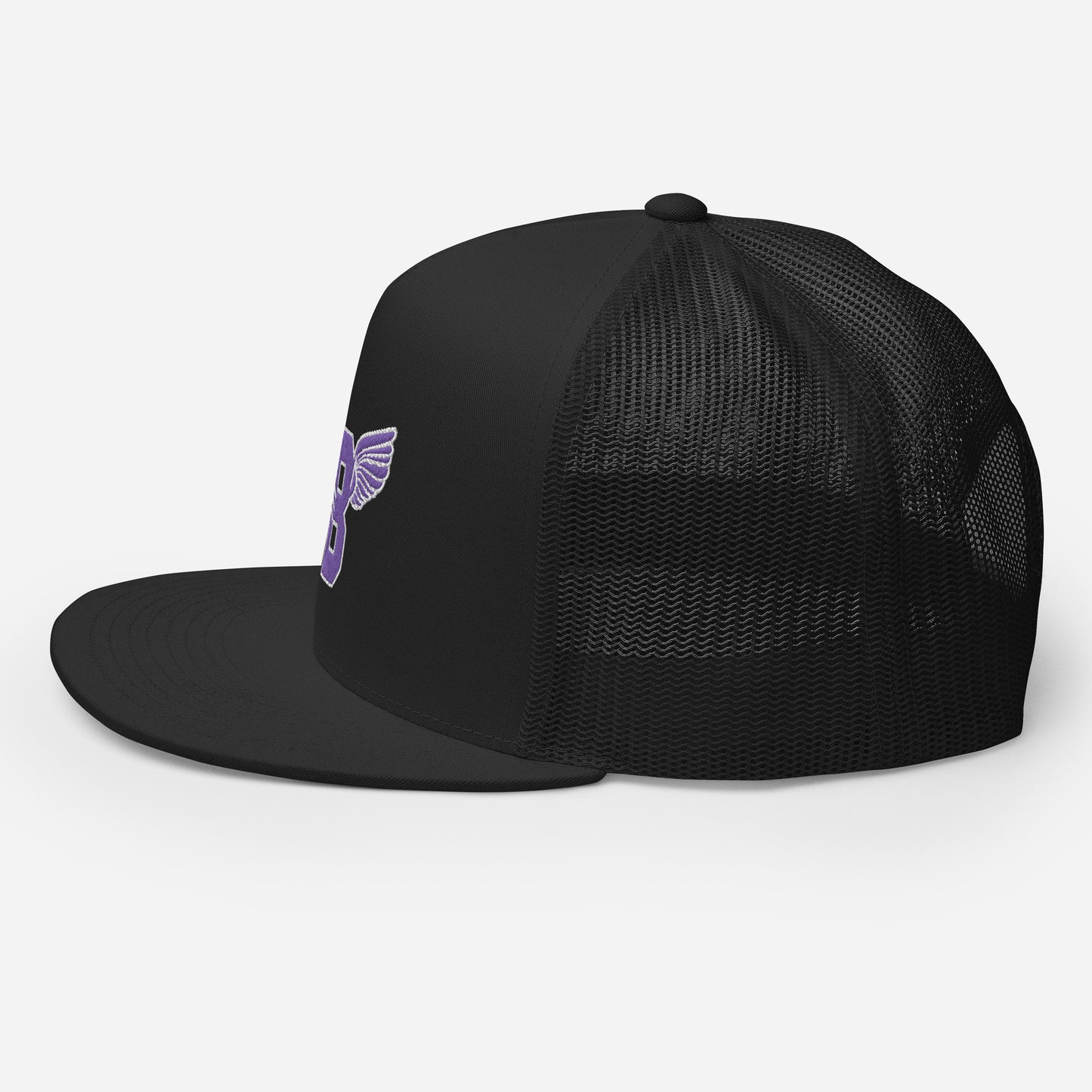 "B" IS FOR BROOKLYN - B-WING MESH SNAPBACK (PURPLE STITCH)