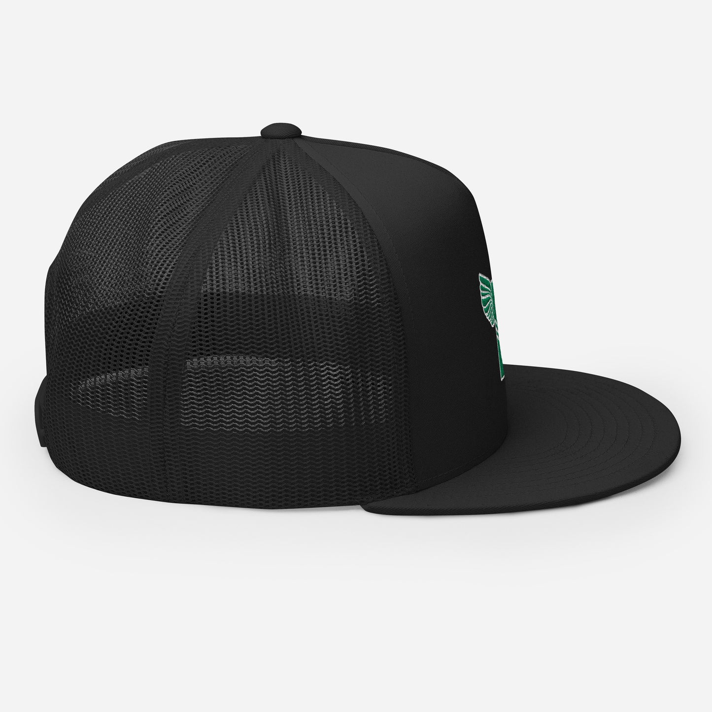 "B" IS FOR BROOKLYN - B-WING MESH SNAPBACK (KELLY GREEN STITCH)