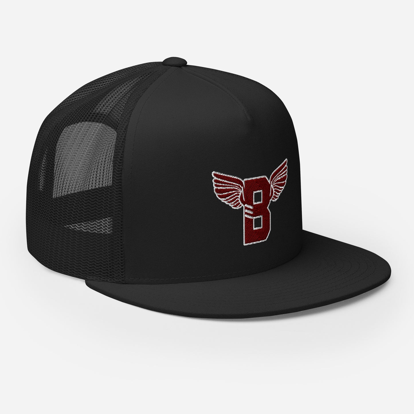 "B" IS FOR BROOKLYN - B-WING MESH SNAPBACK (MAROON STITCH)