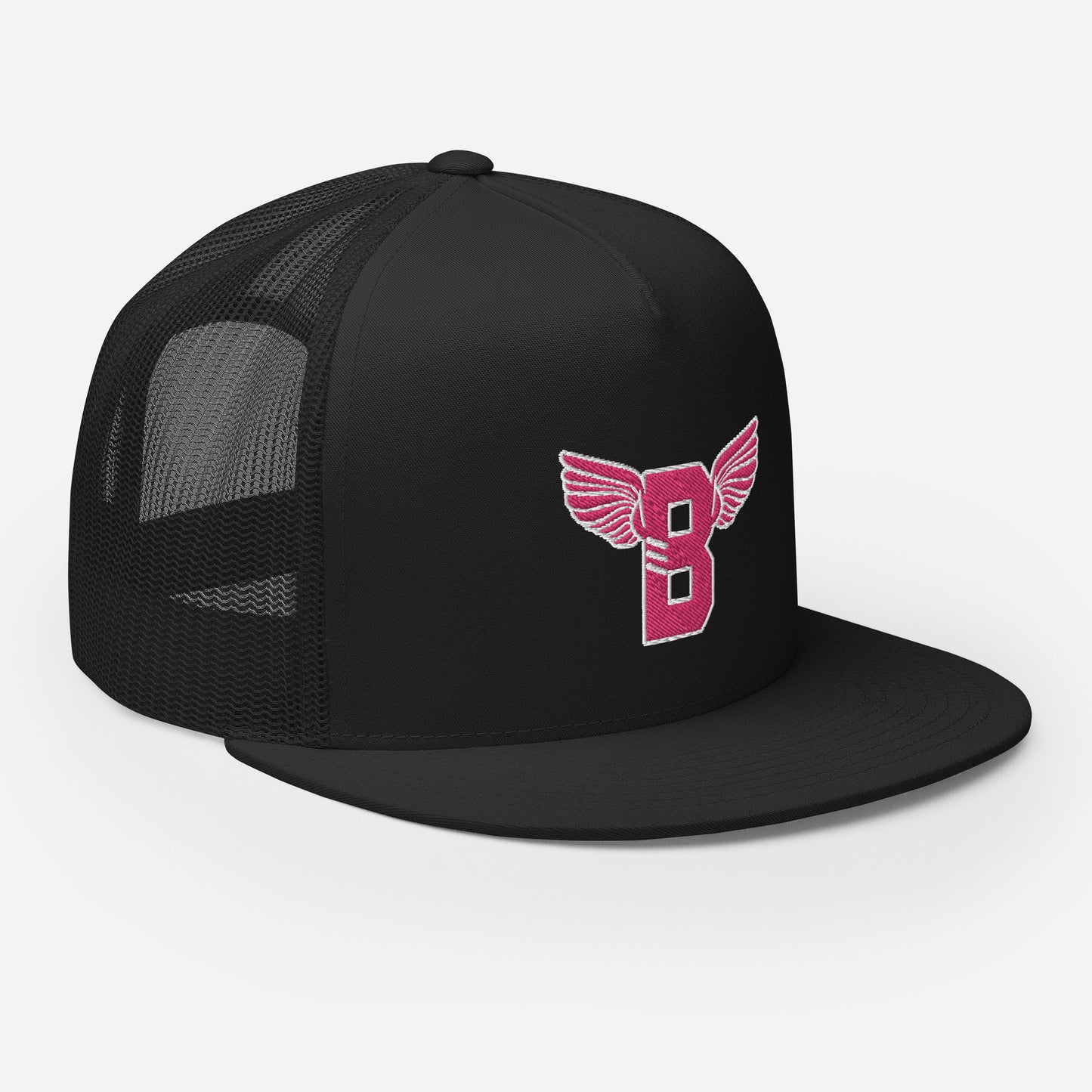 "B" IS FOR BROOKLYN - B-WING MESH SNAPBACK (PINK STITCH)