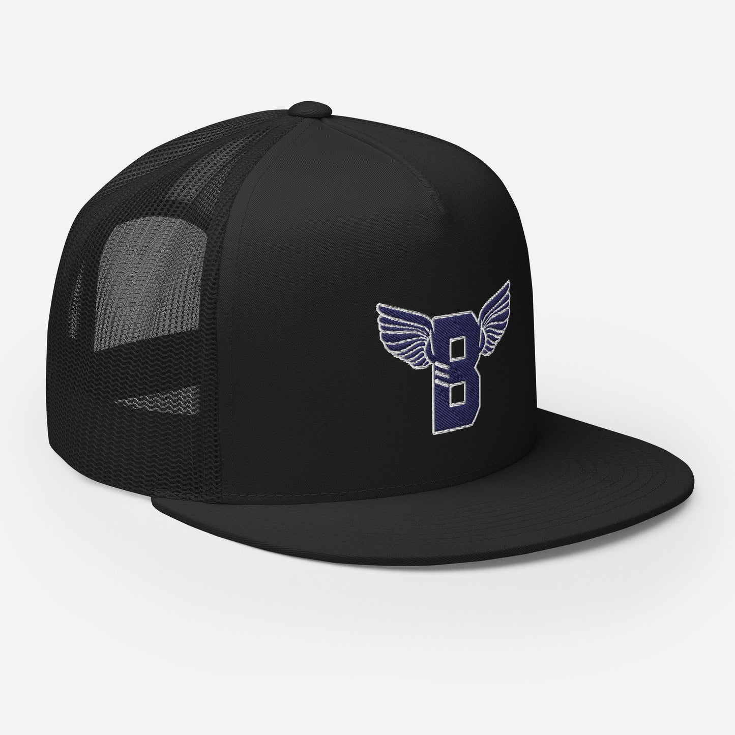 "B" IS FOR BROOKLYN - B-WING MESH SNAPBACK (NAVY BLUE STITCH)