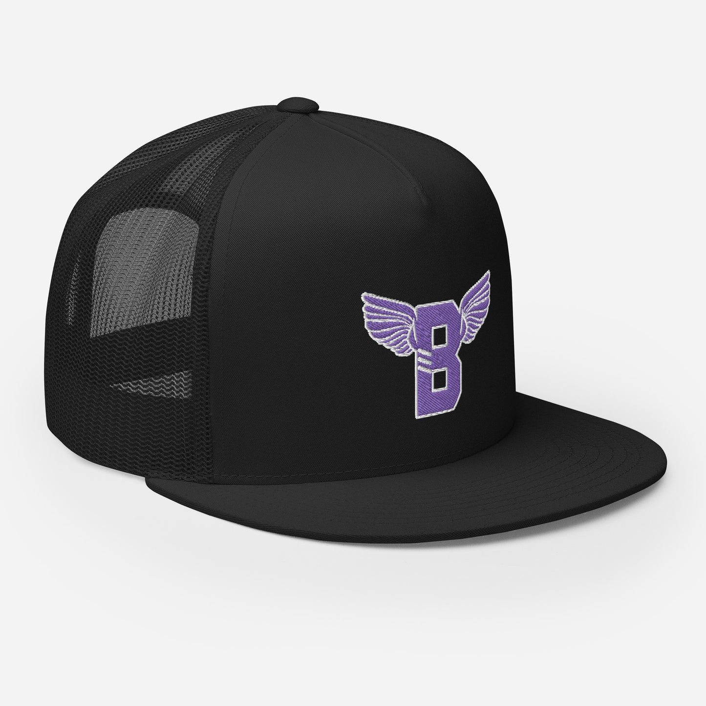 "B" IS FOR BROOKLYN - B-WING MESH SNAPBACK (PURPLE STITCH)