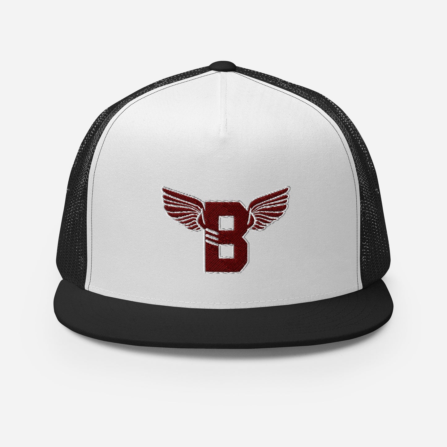 "B" IS FOR BROOKLYN - B-WING MESH SNAPBACK (MAROON STITCH)