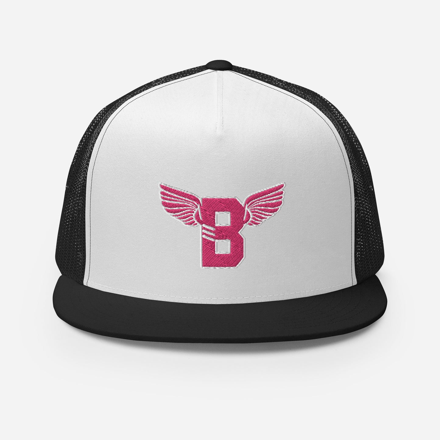 "B" IS FOR BROOKLYN - B-WING MESH SNAPBACK (PINK STITCH)