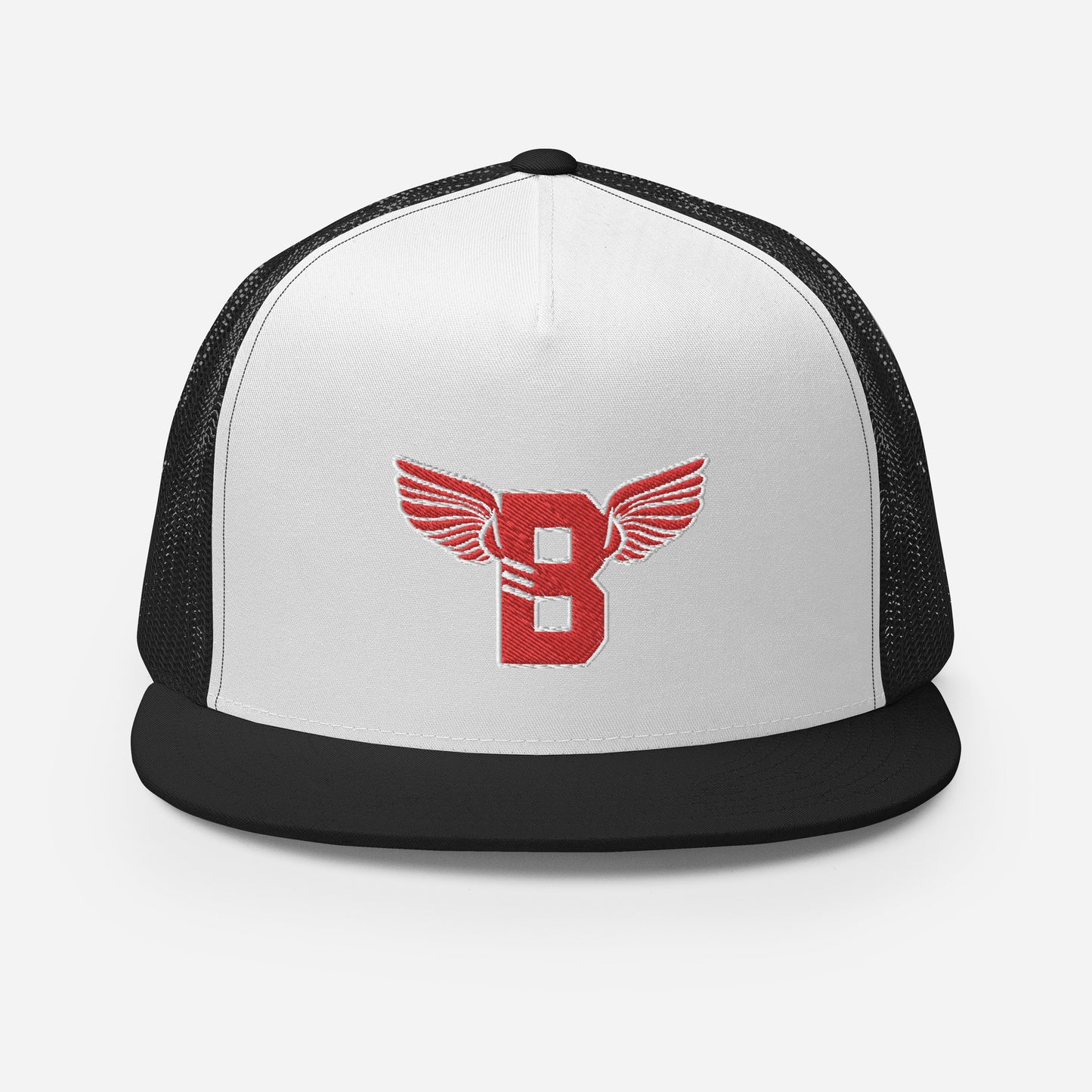 "B" IS FOR BROOKLYN - B-WING MESH SNAPBACK (RED STITCH)