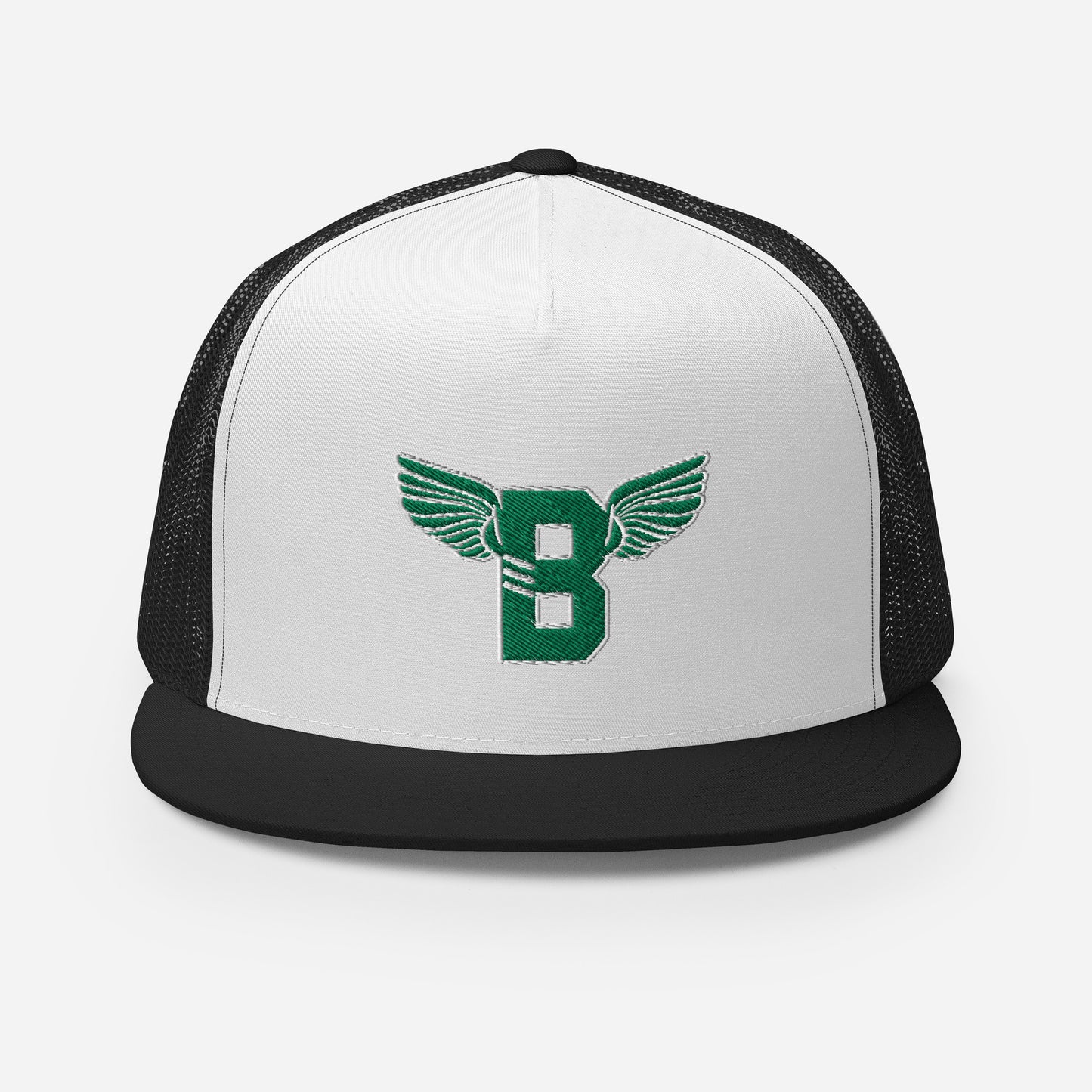 "B" IS FOR BROOKLYN - B-WING MESH SNAPBACK (KELLY GREEN STITCH)