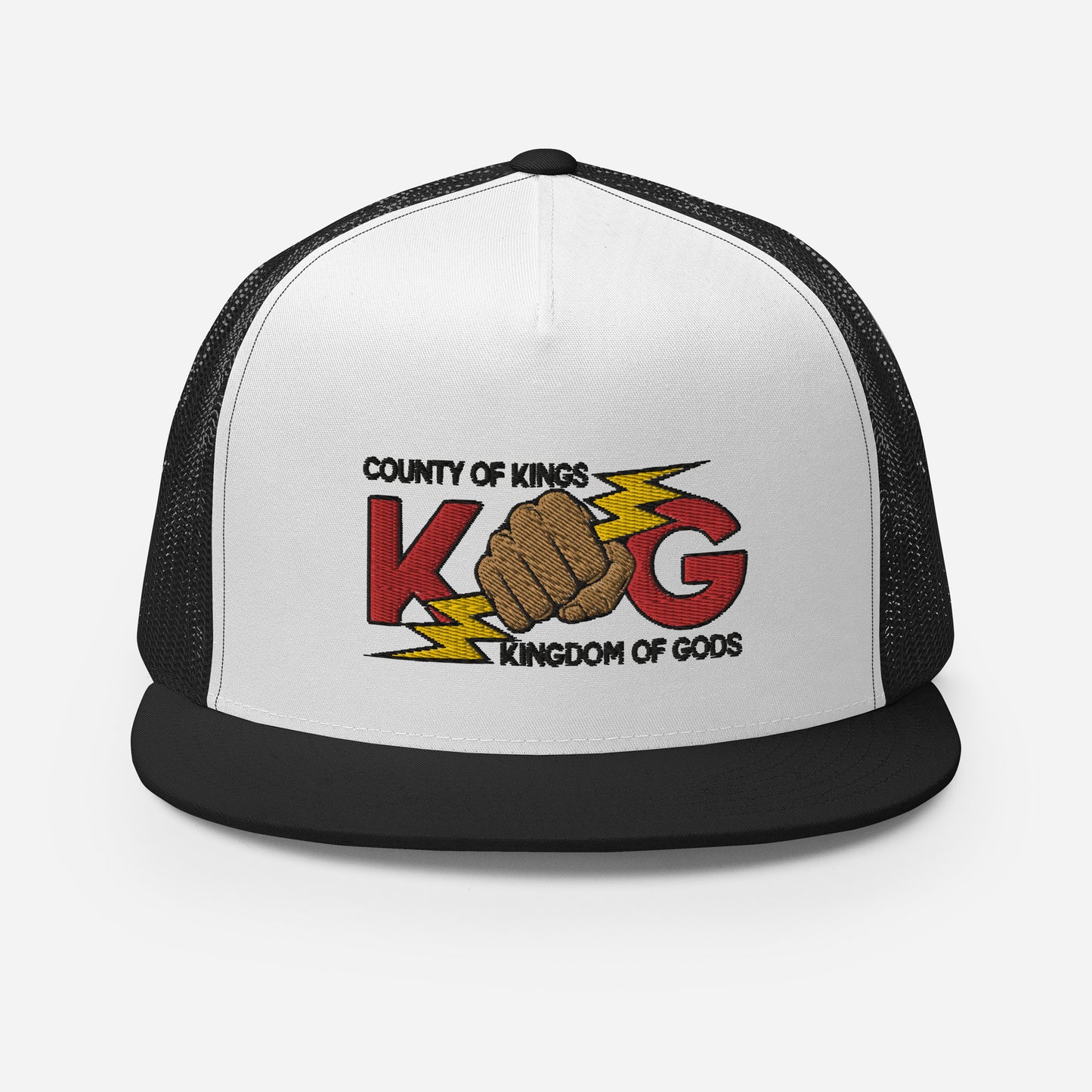 KINGDOM OF GODS - KOG HANDS OF GODS MESH SNAPBACK (Red&Black Stitch)