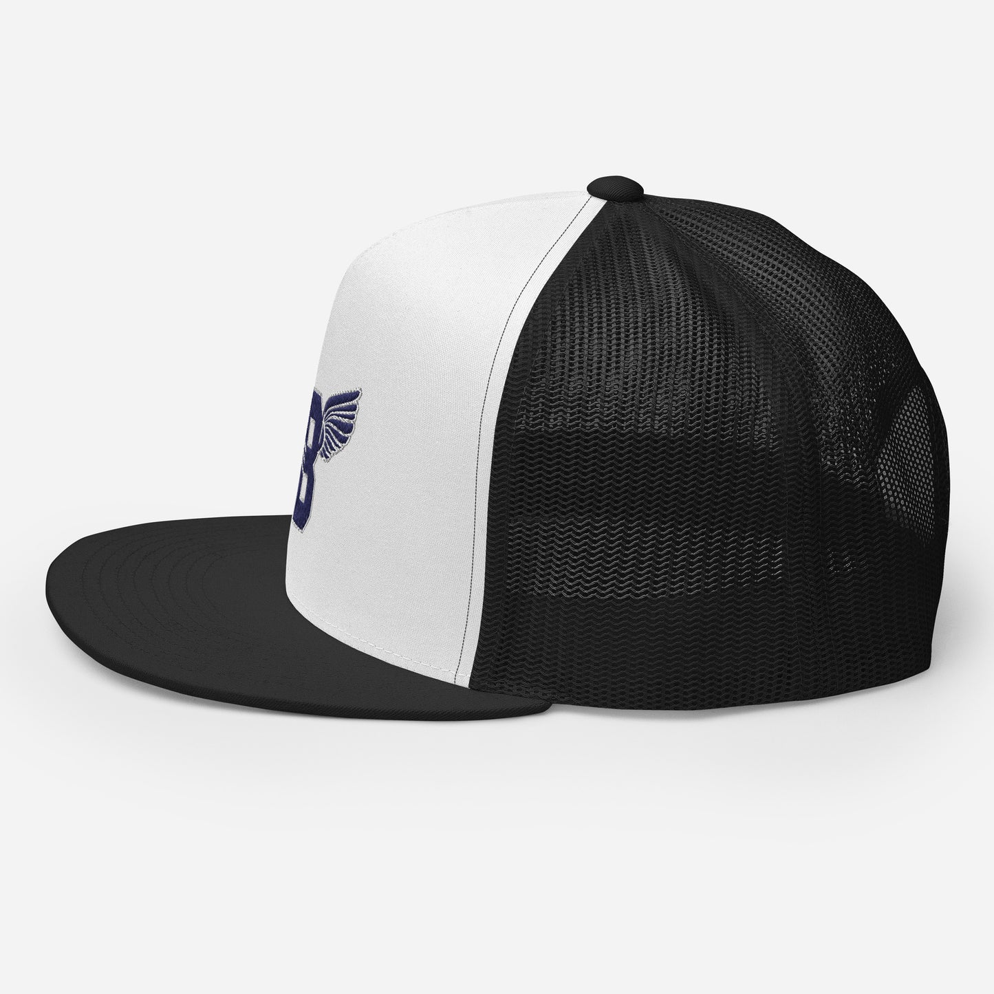 "B" IS FOR BROOKLYN - B-WING MESH SNAPBACK (NAVY BLUE STITCH)