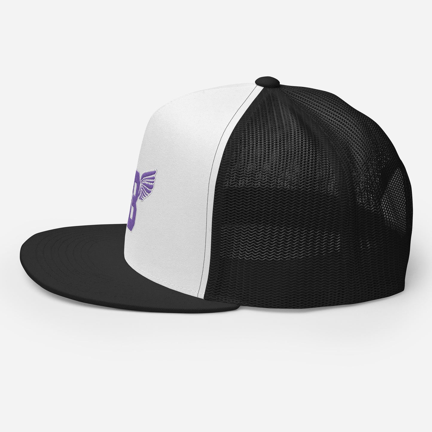 "B" IS FOR BROOKLYN - B-WING MESH SNAPBACK (PURPLE STITCH)