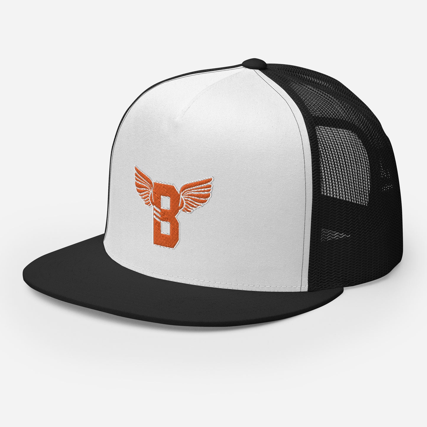 "B" IS FOR BROOKLYN - B-WING MESH SNAPBACK (ORANGE STITCH)