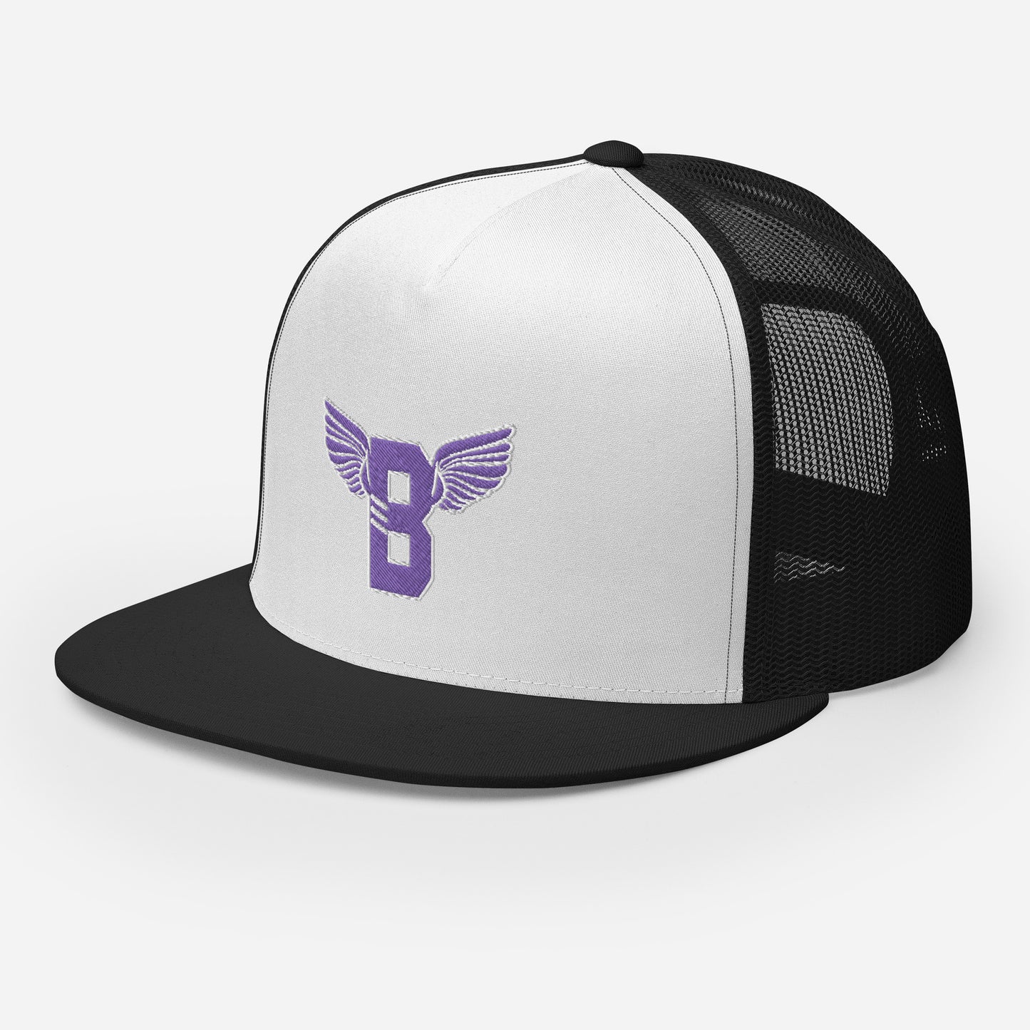 "B" IS FOR BROOKLYN - B-WING MESH SNAPBACK (PURPLE STITCH)